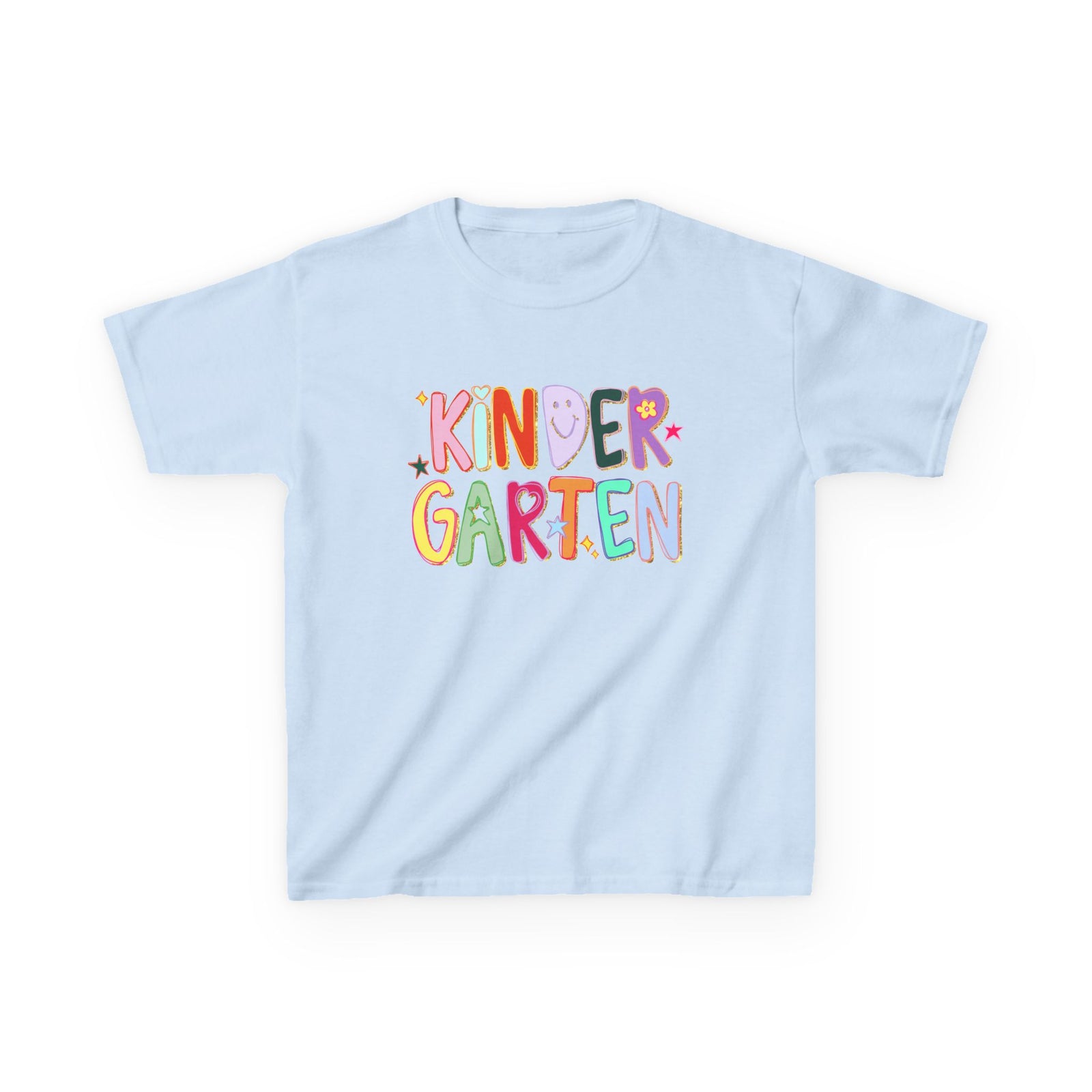 Kindergarten Kids T-Shirt Cute & Colorful Back to School Grade K Tee
