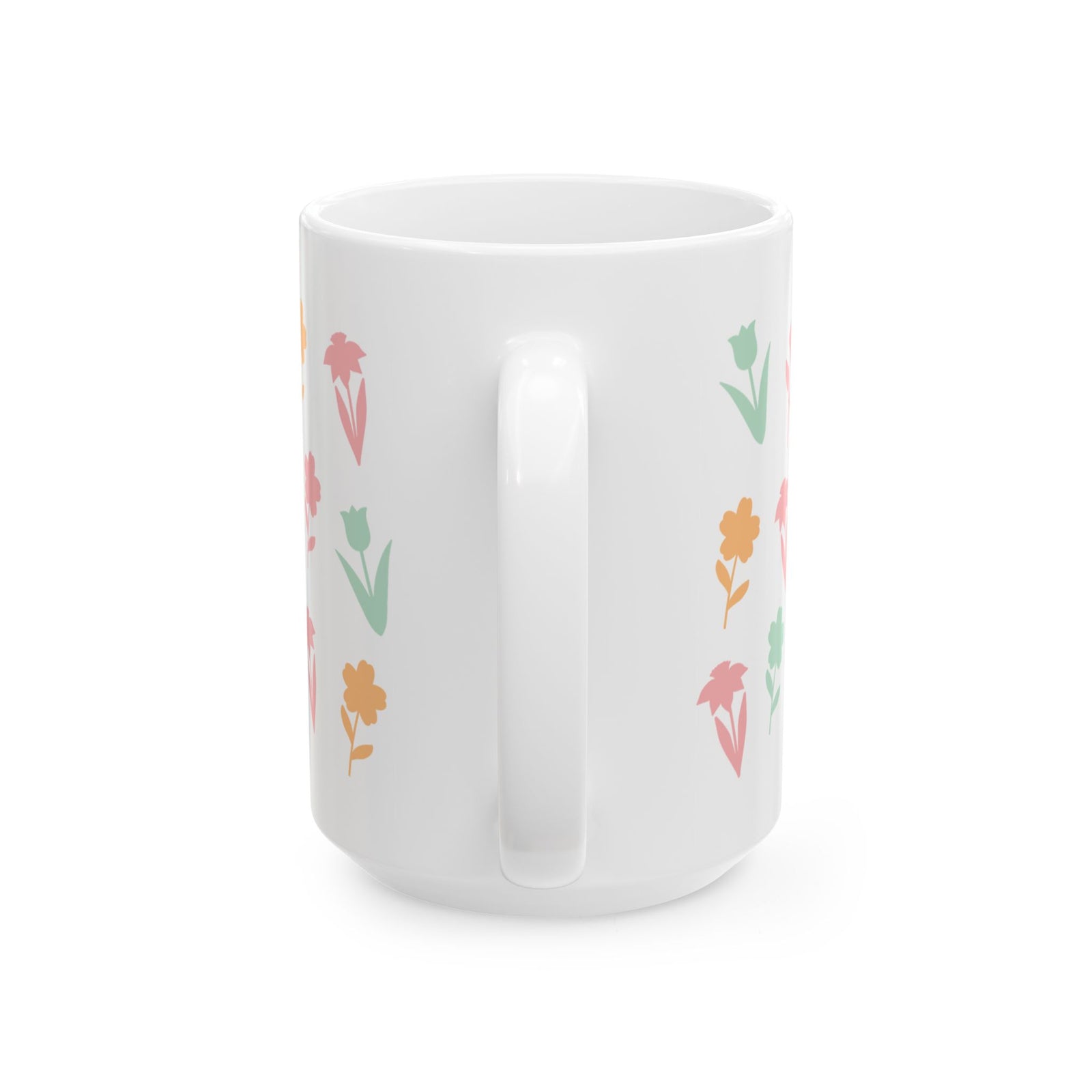 Spring Floral Cute Ceramic Mug Coffee Cup (11oz & 15oz)