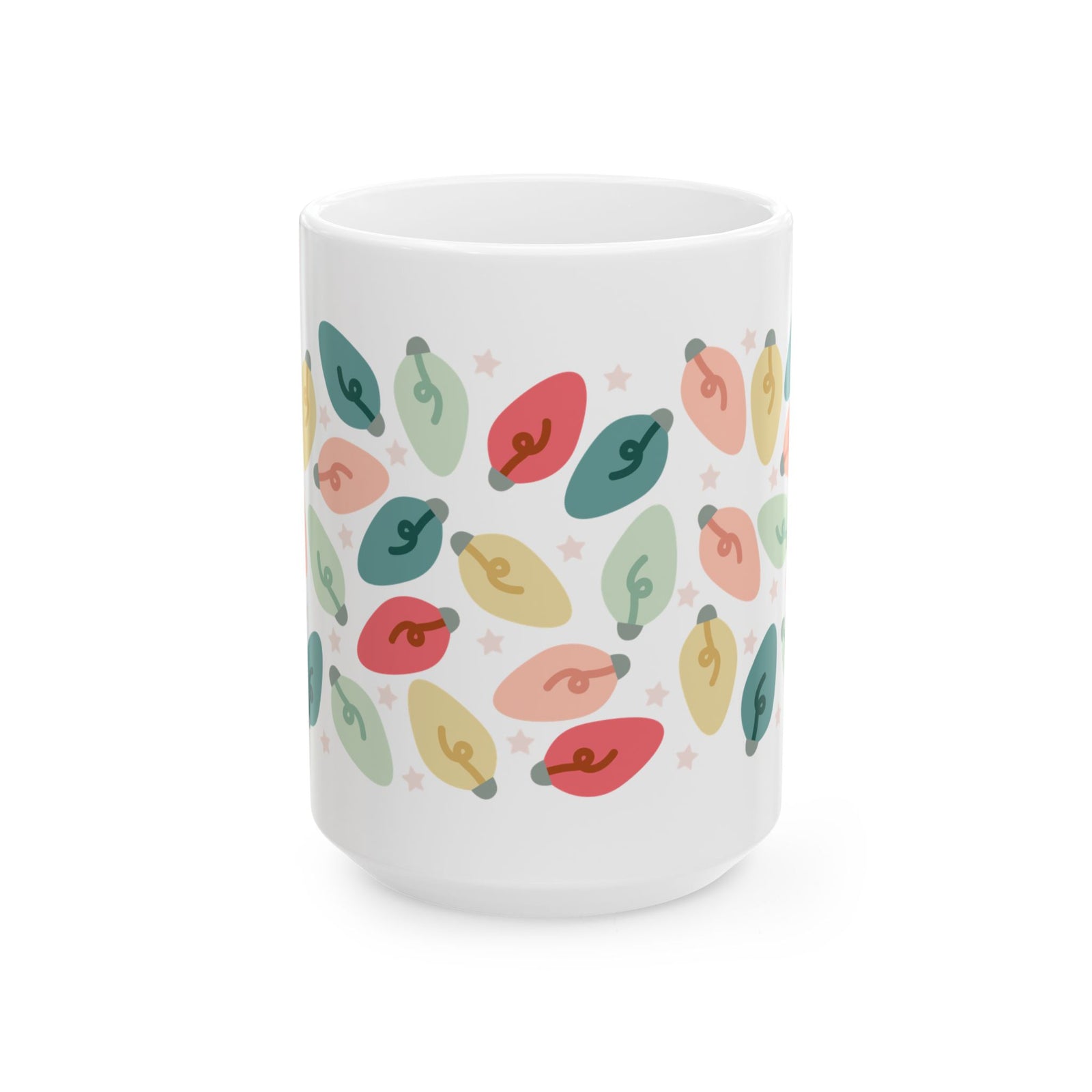 Bright Christmas Lights Ceramic Mug Coffee Cup (11oz & 15oz)
