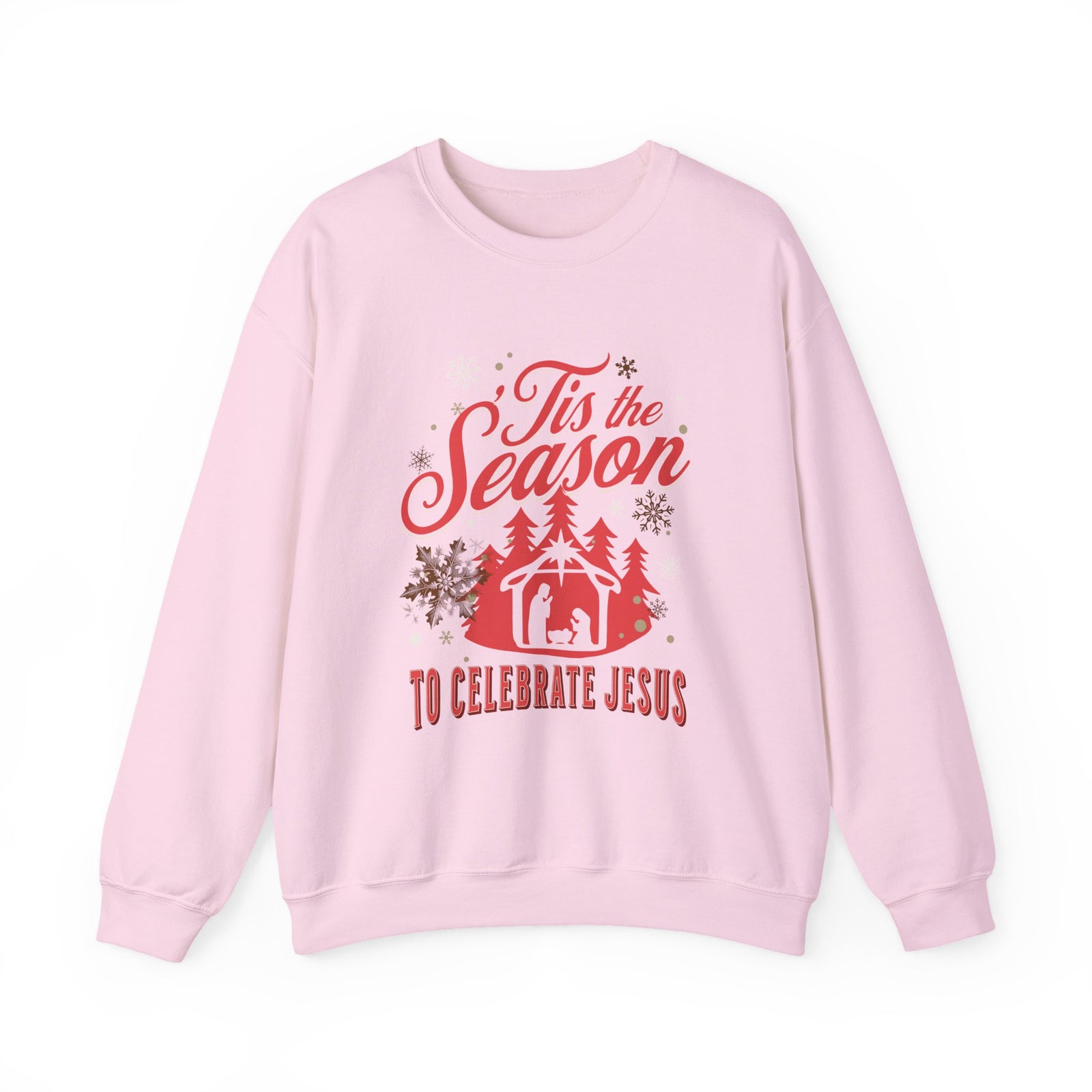 Tis the Season to Celebrate Jesus Christmas Crewneck Unisex Sweatshirt