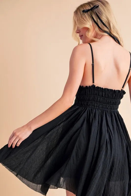 Aemi+Co Lace Detail Mini Cami Dress - Sydney So Sweet