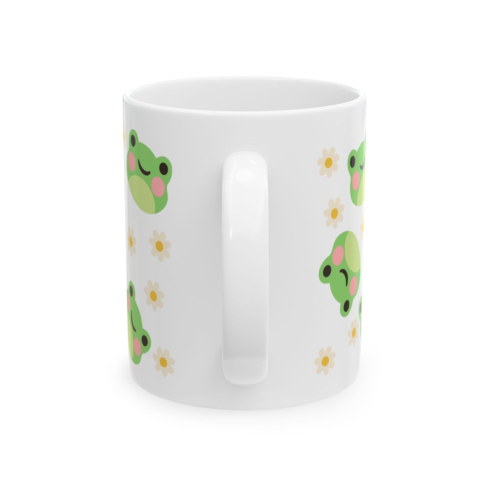 Kawaii Frog Daisy Cute Ceramic Mug Coffee Cup (11oz & 15oz) - Sydney So Sweet