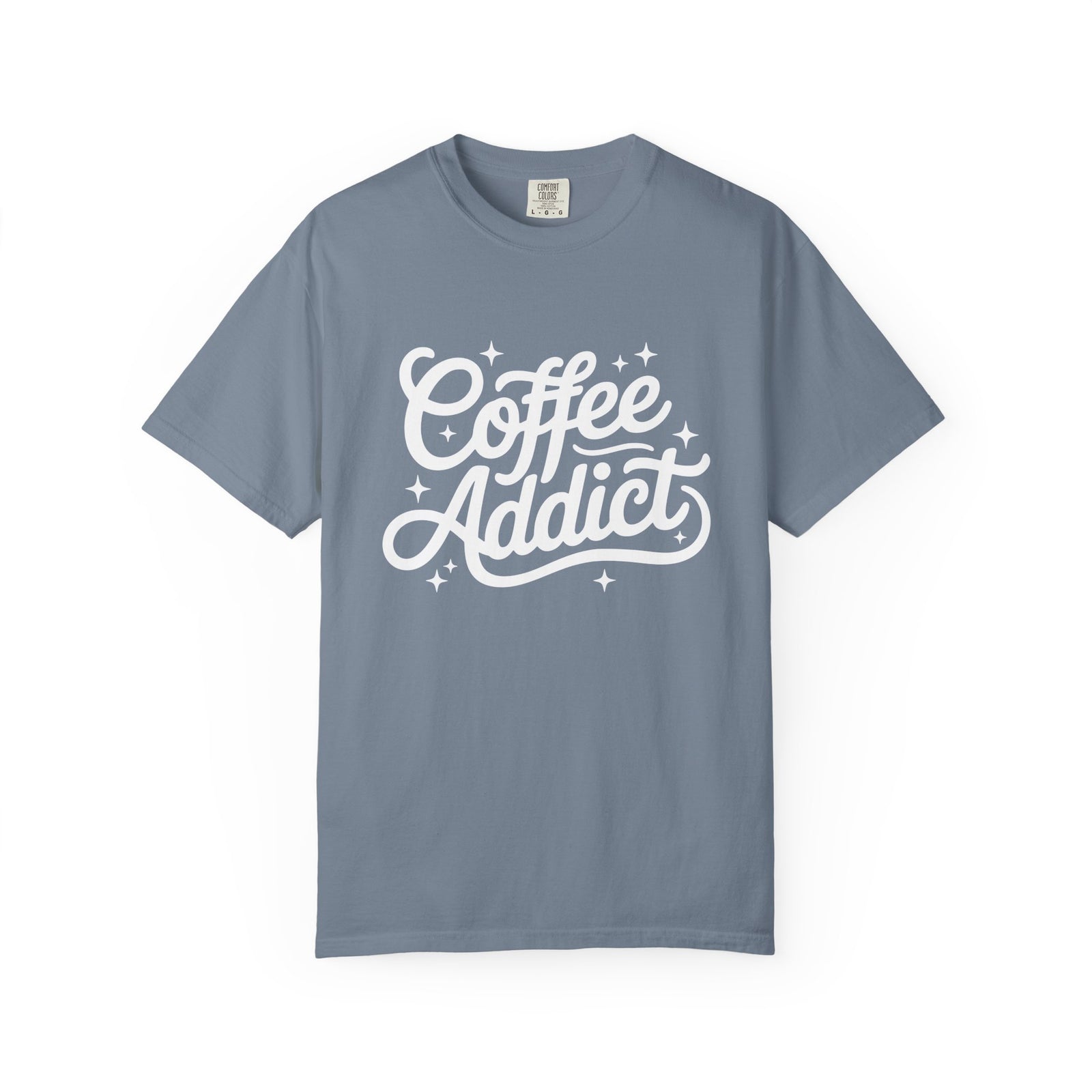 Coffee Addict T-Shirt Retro Script Graphic Tee for Coffee Lovers
