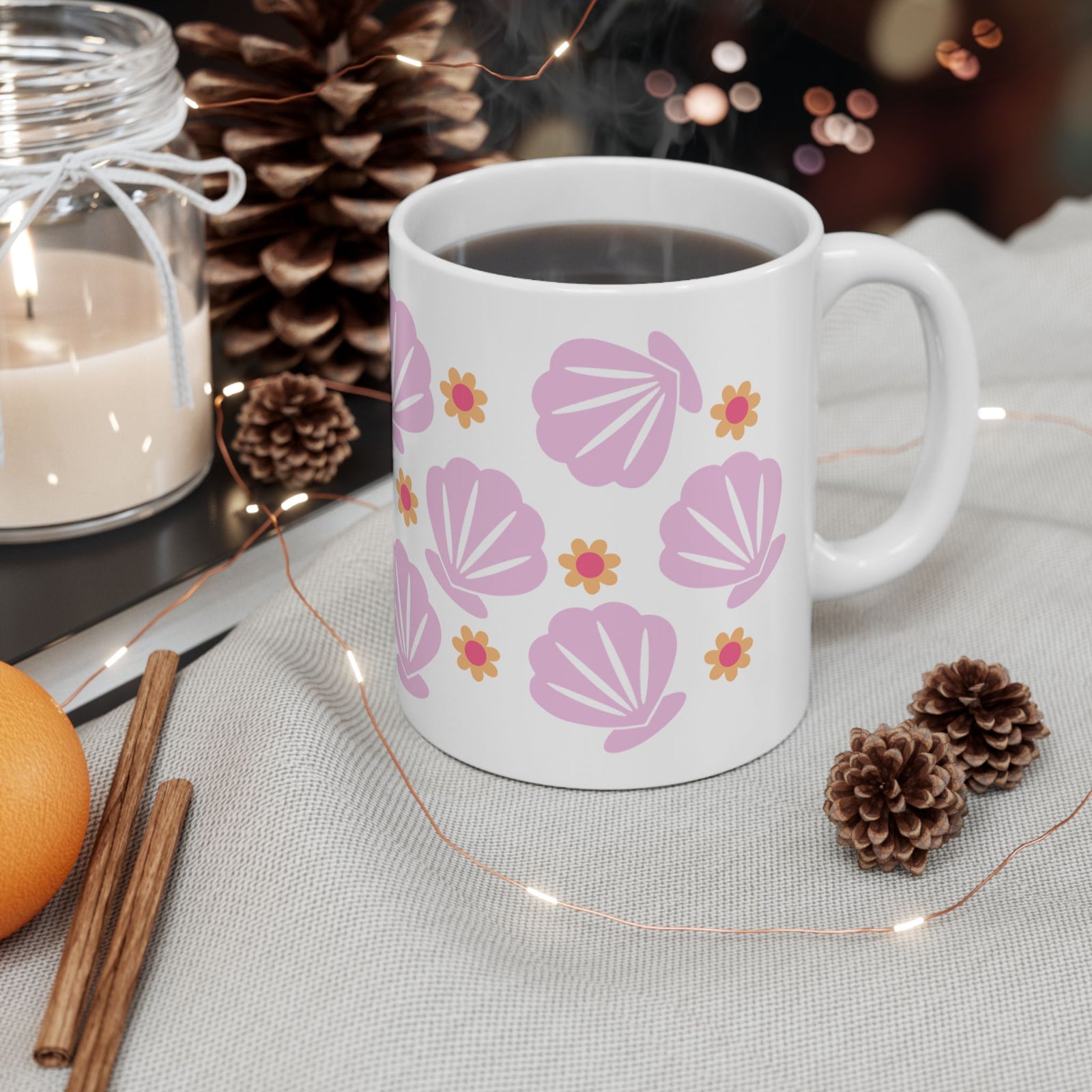 Shells Cute Ceramic Mug Coffee Cup (11oz & 15oz)