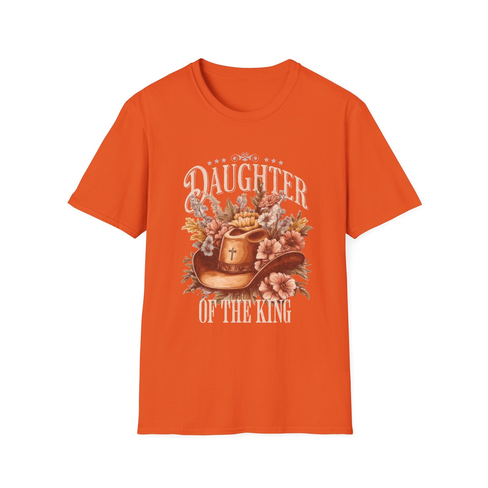 Daughter of the King T-Shirt Western Floral Christian Cowgirl Faith Tee