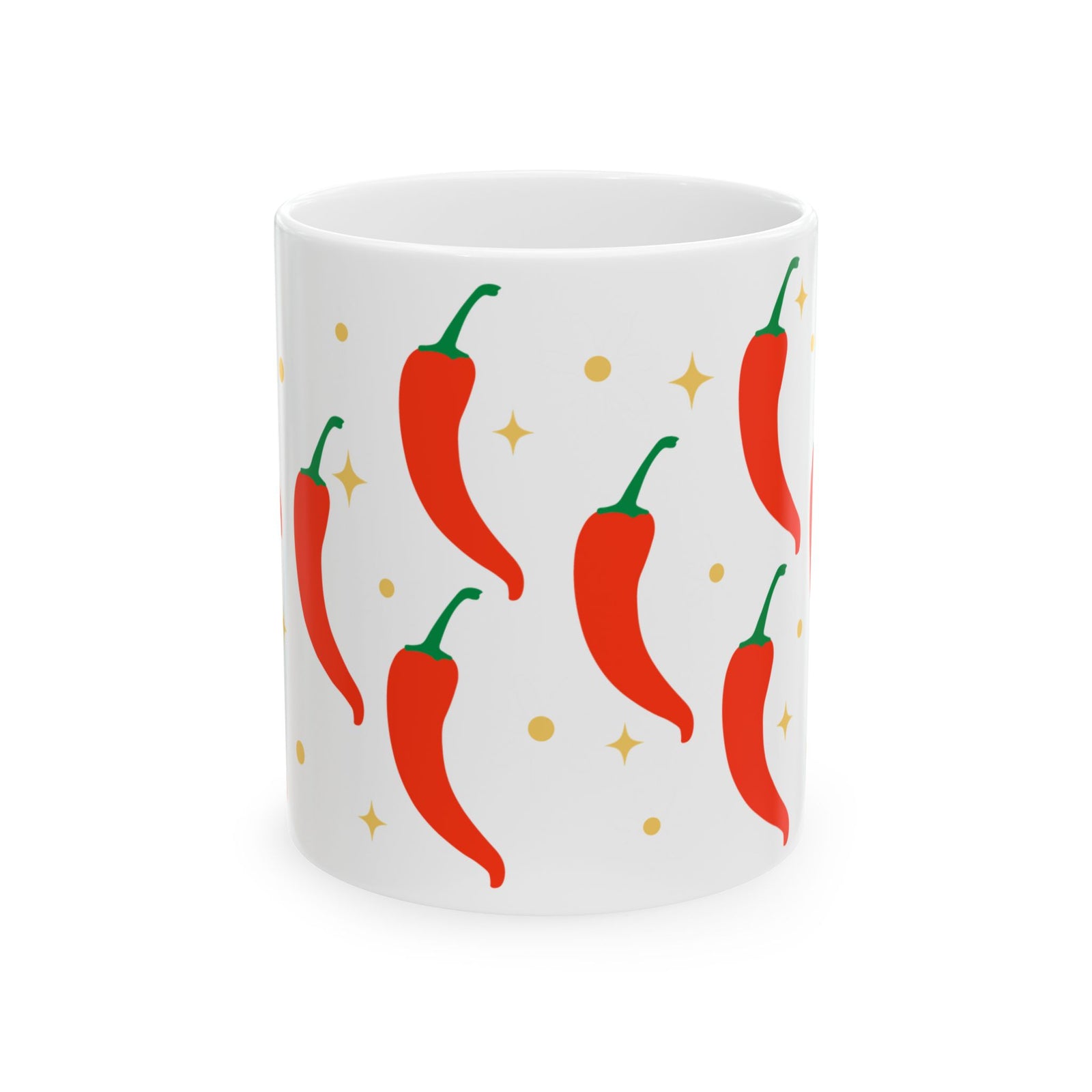 Spicy Chili Pepper Cute Ceramic Mug Coffee Cup (11oz & 15oz)