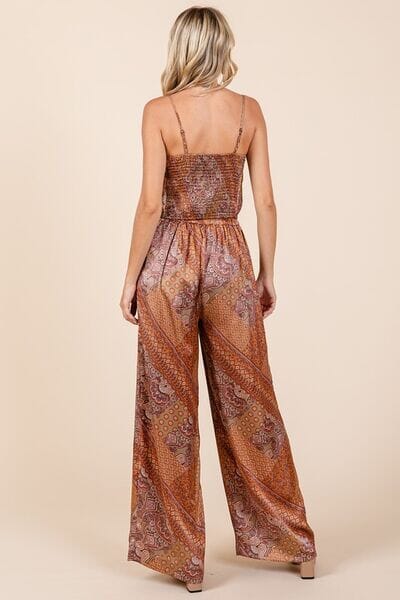 Mittoshop Paisley Patchwork Print Satin Wide Leg Pants - Sydney So Sweet