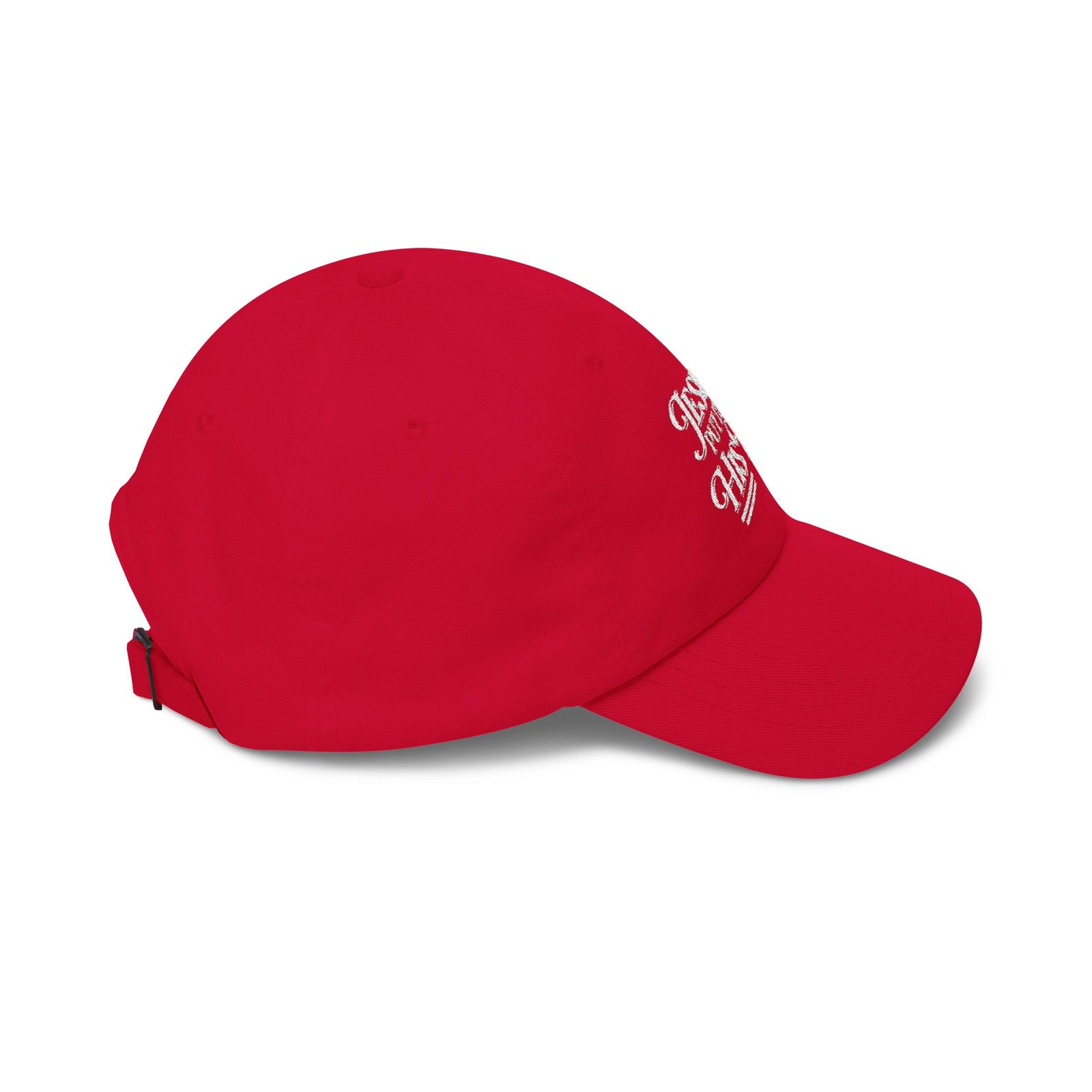 Jesus Put It On His Tab White Embroidered Christian Dad Cap Baseball Hat