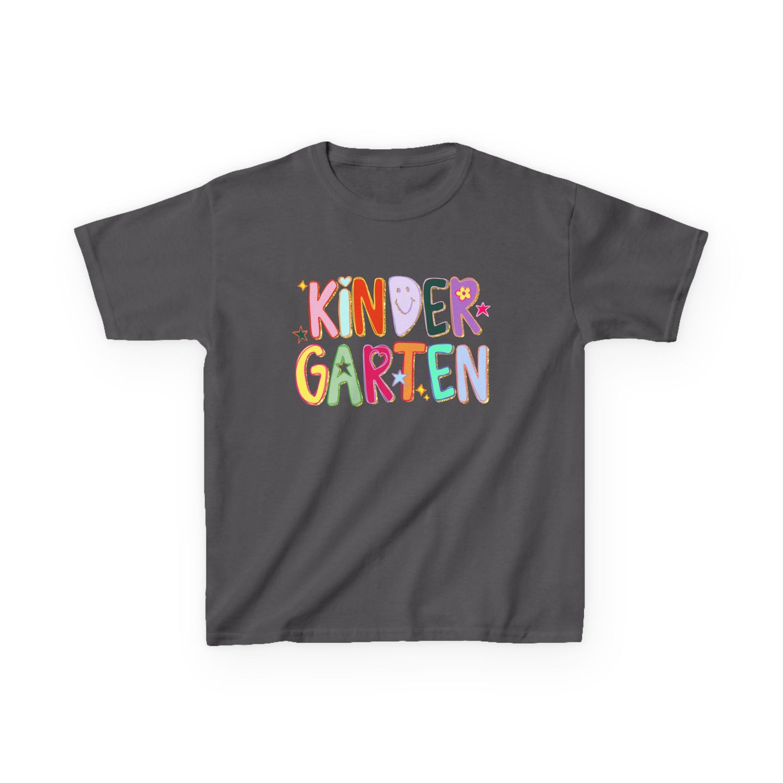 Kindergarten Kids T-Shirt Cute & Colorful Back to School Grade K Tee