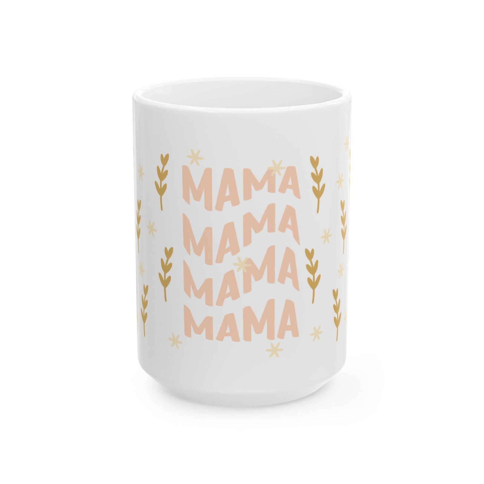 Boho Mama Cute Ceramic Mug Coffee Cup (11oz & 15oz)