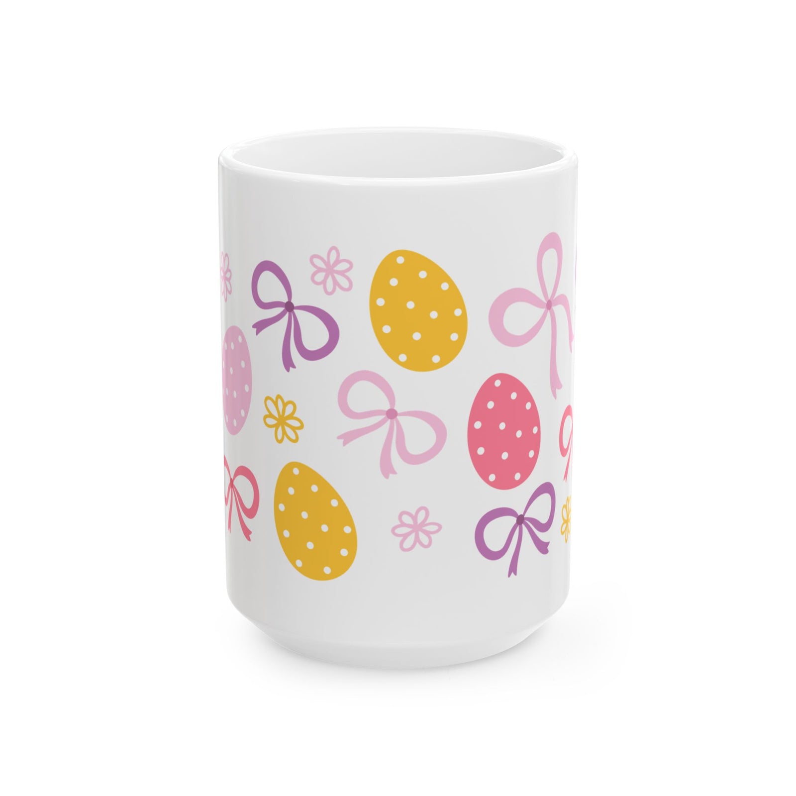 Easter Bows Cute Ceramic Mug Coffee Cup (11oz & 15oz)
