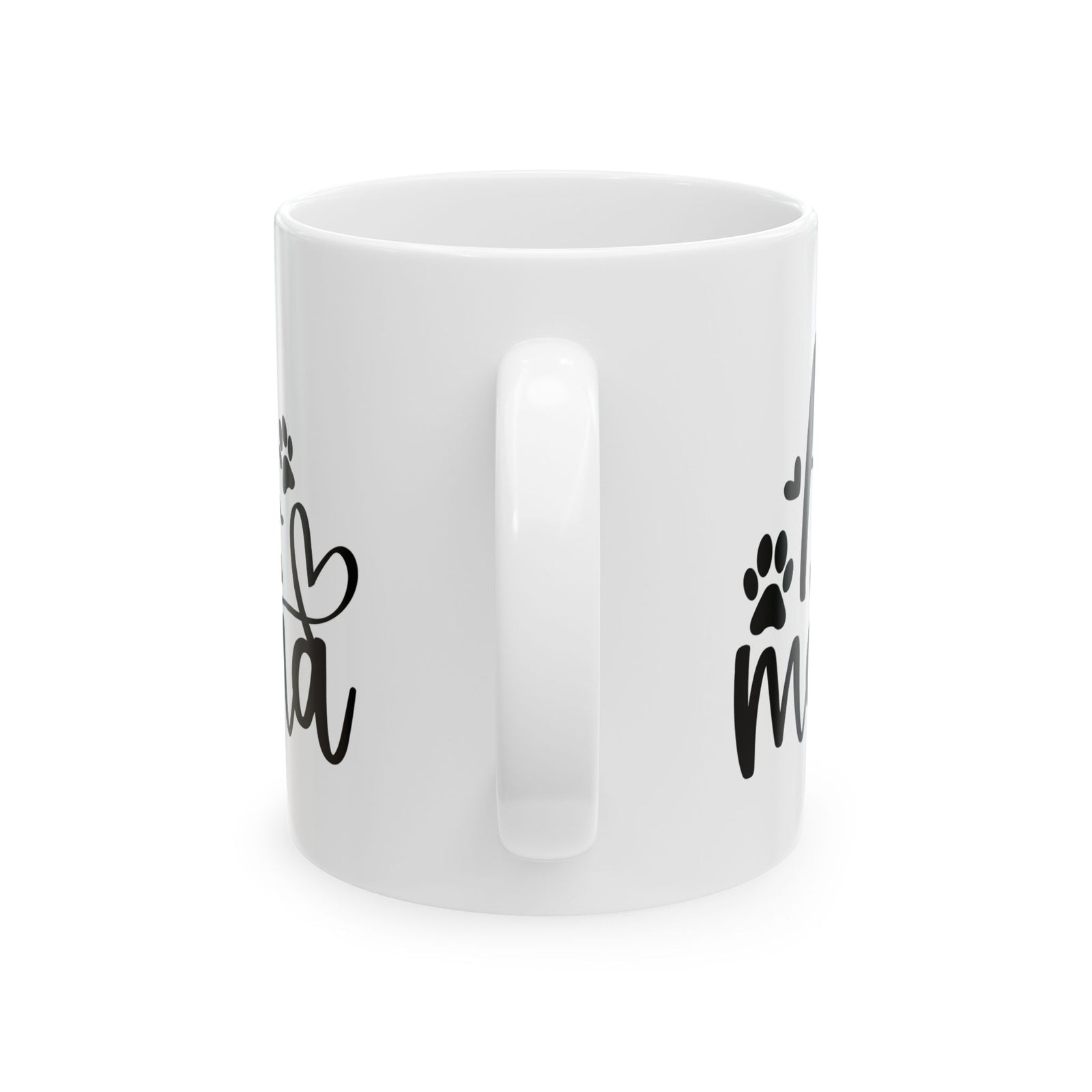 Fur Mama Paw Print Dog & Cat Lovers Cute Ceramic Mug Coffee Cup (11oz & 15oz)