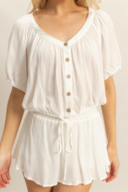 HYFVE Drawstring Hem Short Sleeve Top and Skort Set - Sydney So Sweet