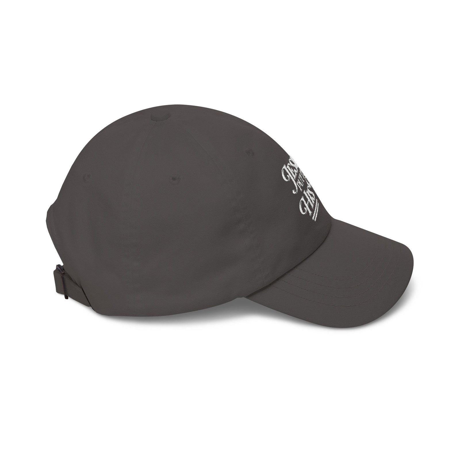 Jesus Put It On His Tab White Embroidered Christian Dad Cap Baseball Hat