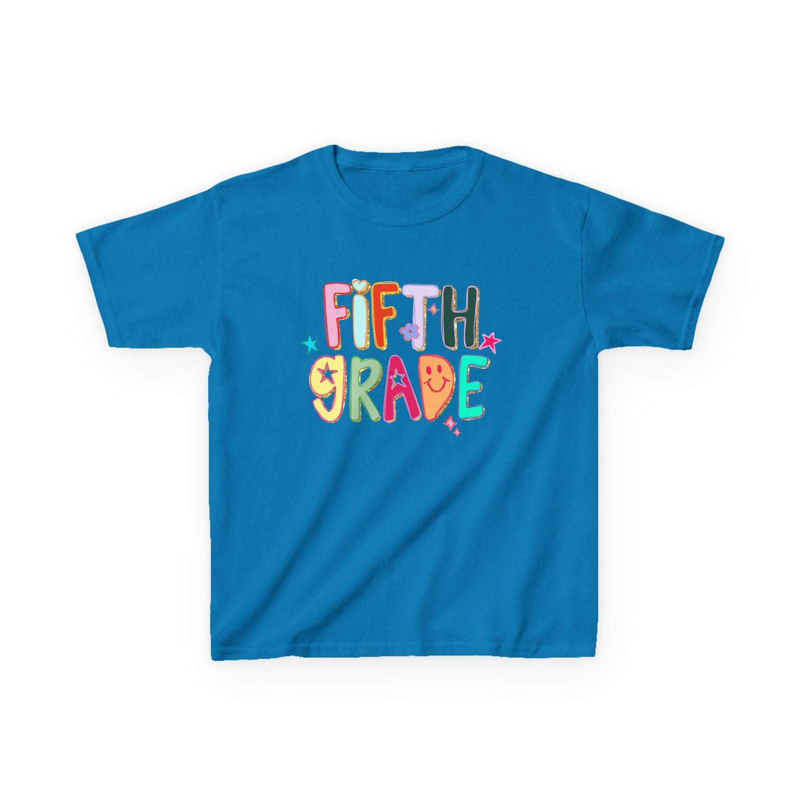 Fifth Grade Kids T-Shirt Cute & Colorful Back to School 5th Grade Tee