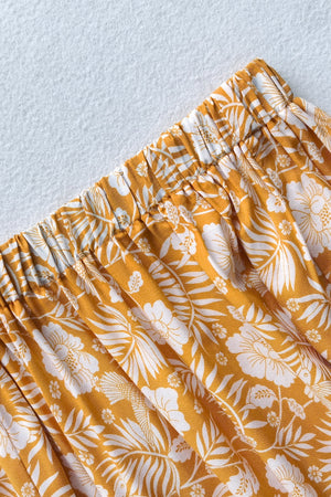 Printed Half Sleeve Top and Slit Skirt Set - Sydney So Sweet