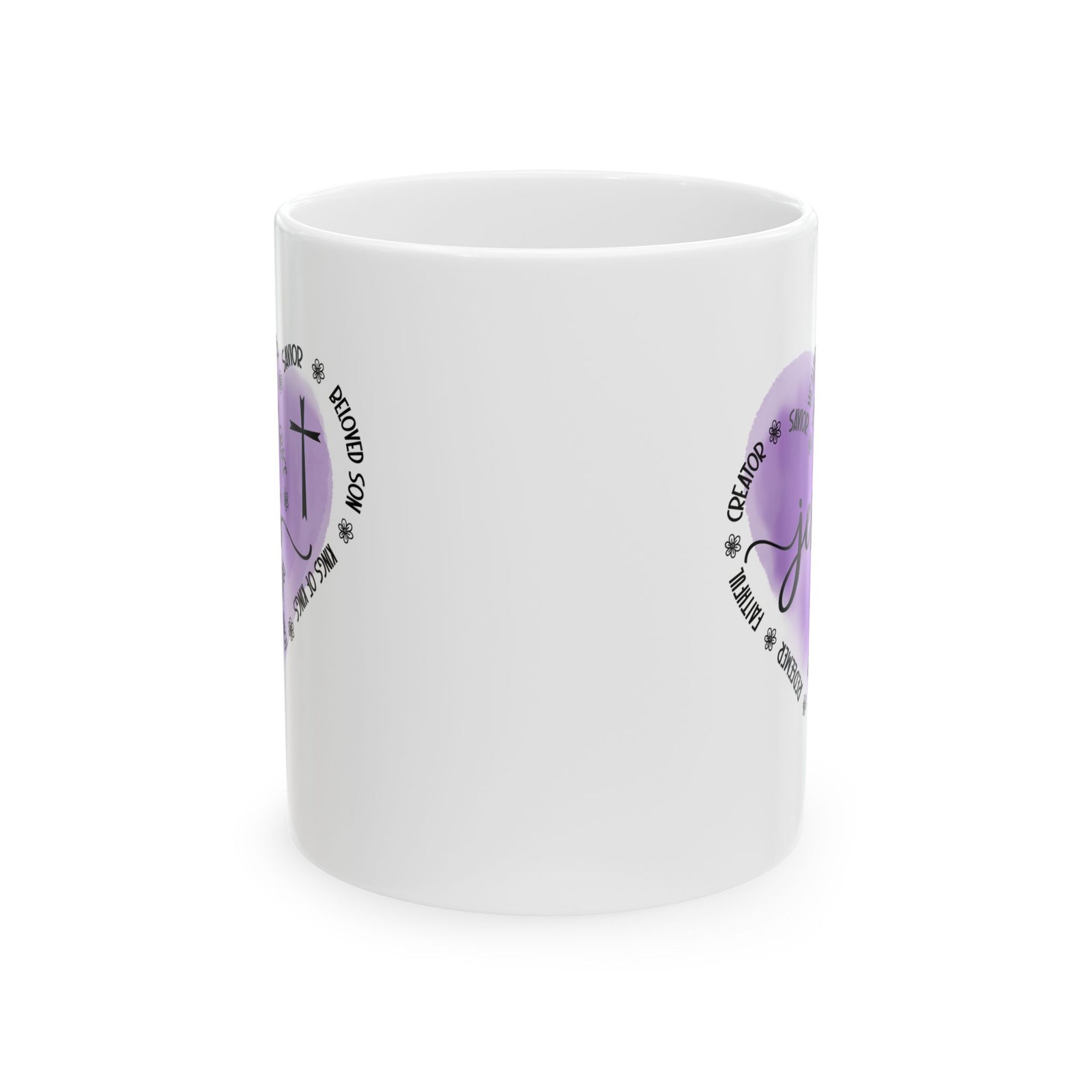 Jesus King of Kings - Christian Cross Coffee Cup (11oz & 15oz) - Sydney So Sweet