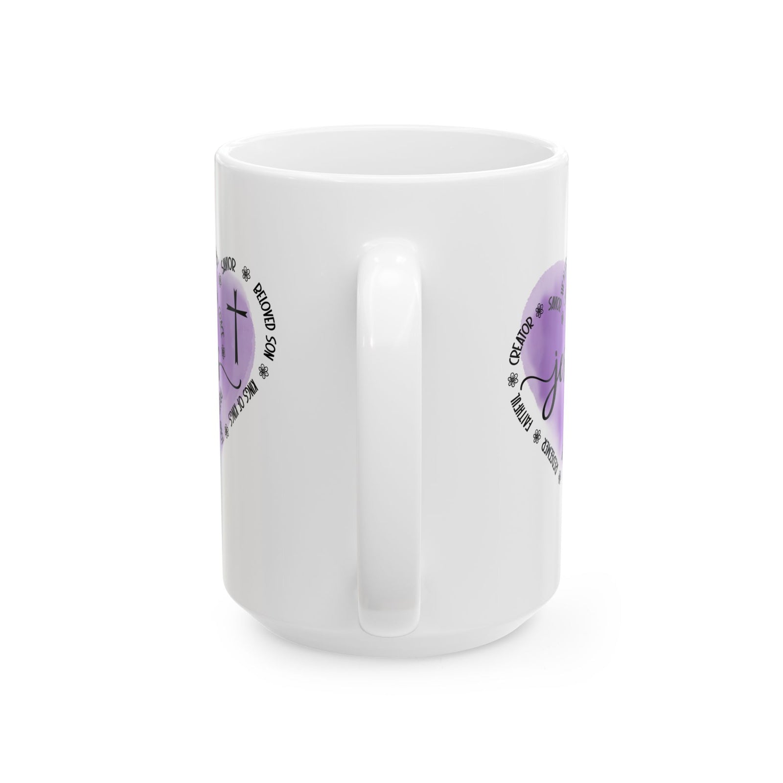 Jesus King of Kings - Christian Cross Coffee Cup (11oz & 15oz) - Sydney So Sweet