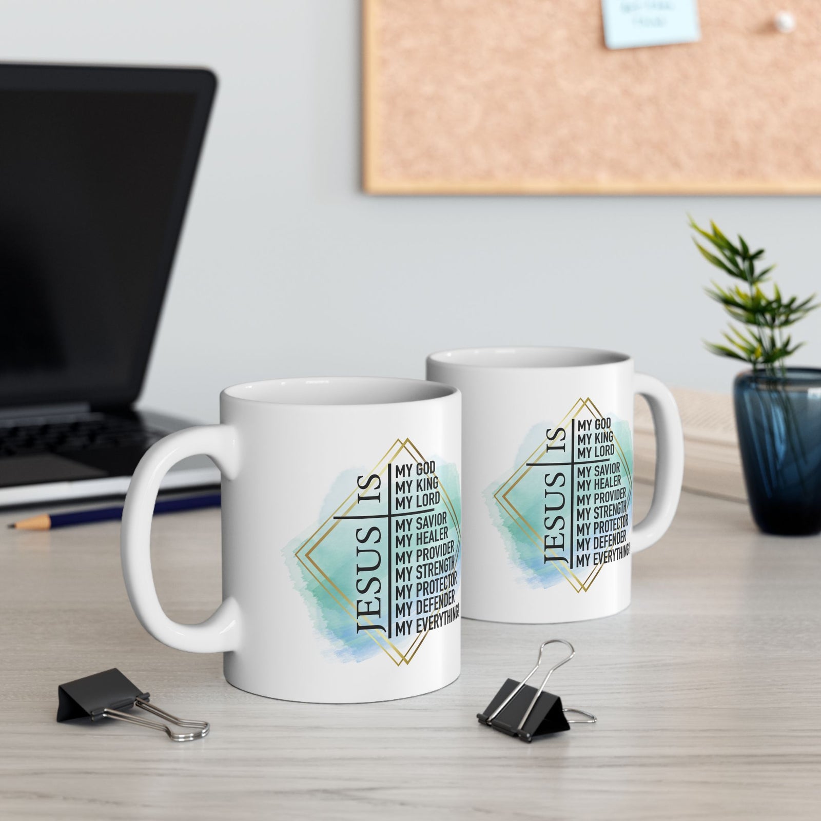 Jesus is my Everything Christian Inspirational Ceramic Mug (11oz, 15oz) - Sydney So Sweet