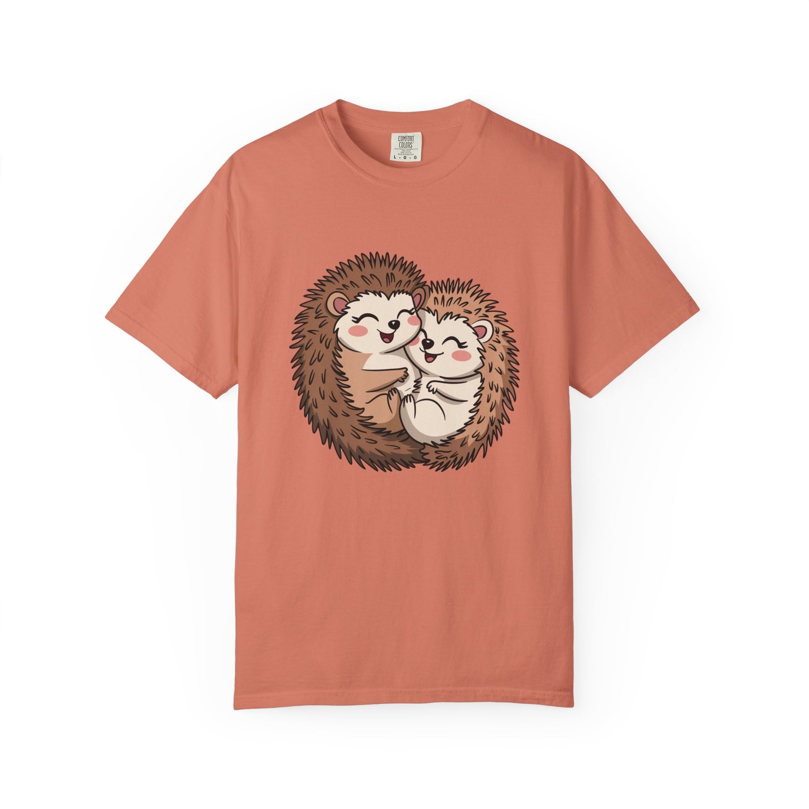 Hedgehog Hug Graphic T-Shirt Unisex Short Sleeve Tee - Sydney So Sweet