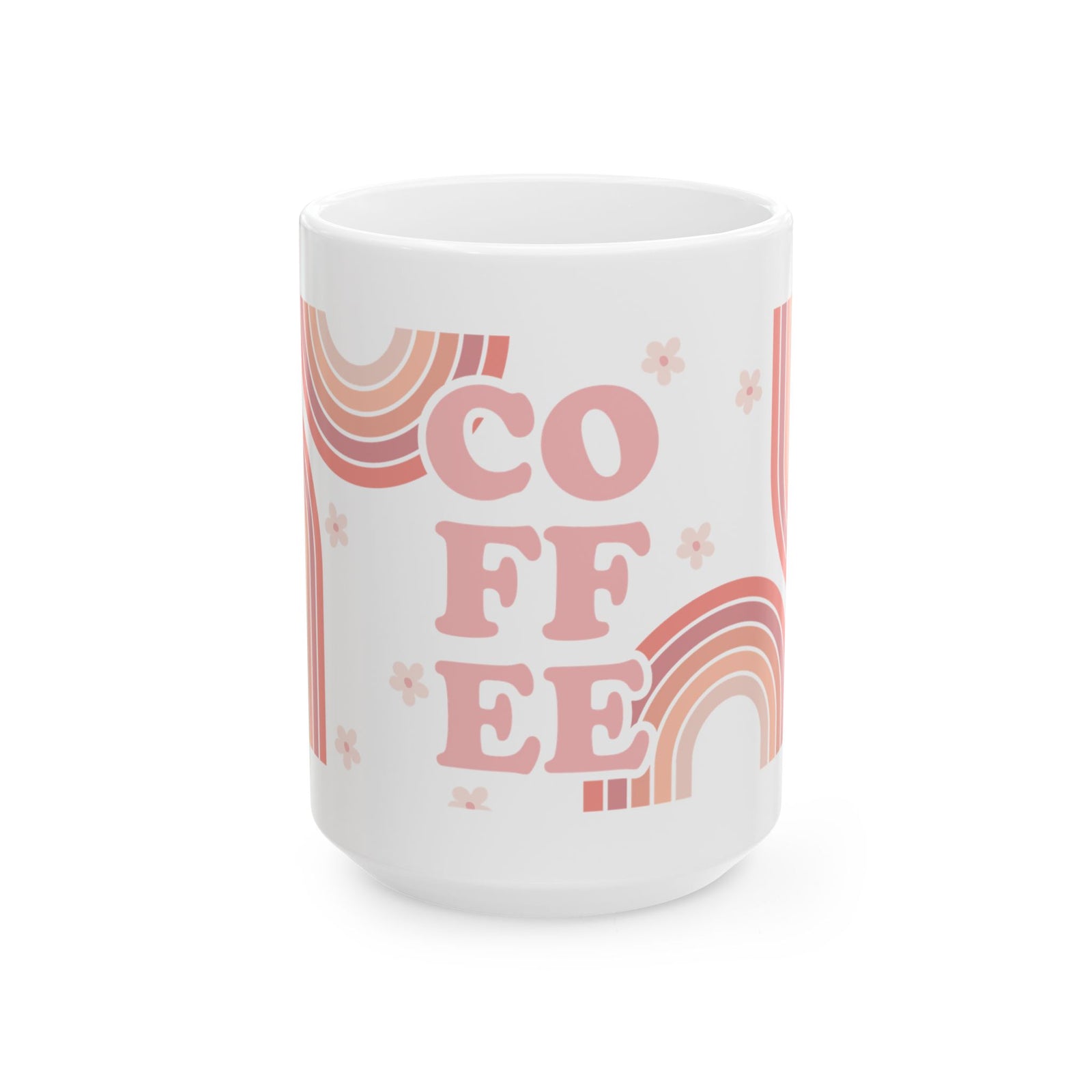 Boho Coffee Cute Ceramic Mug Coffee Cup (11oz & 15oz)