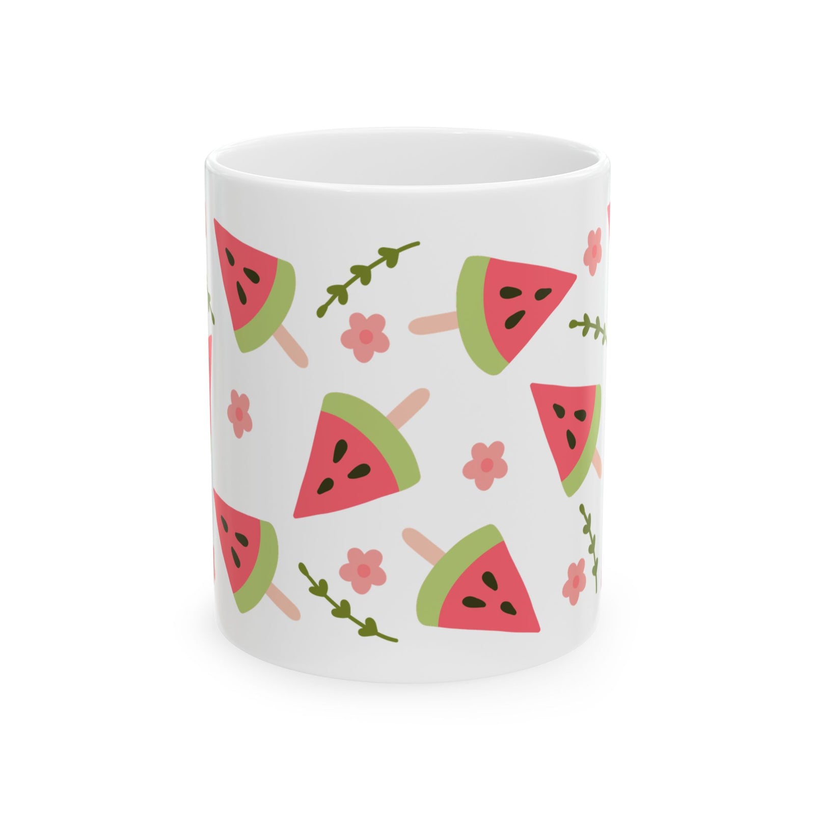 Watermelon Slice Cute Ceramic Mug Coffee Cup (11oz & 15oz)