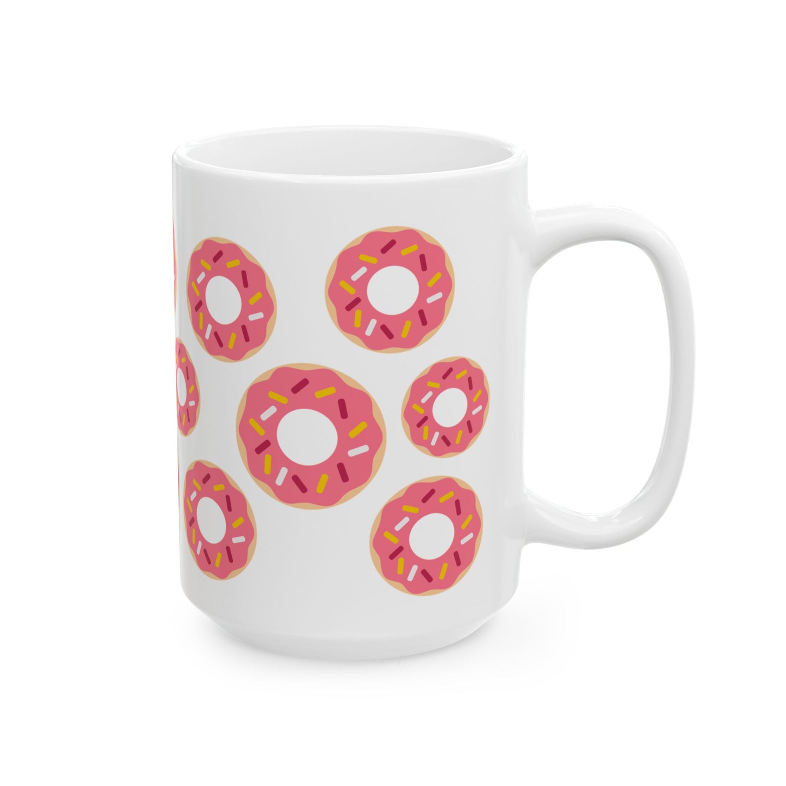 Donuts Cute Ceramic Mug Coffee Cup (11oz & 15oz)