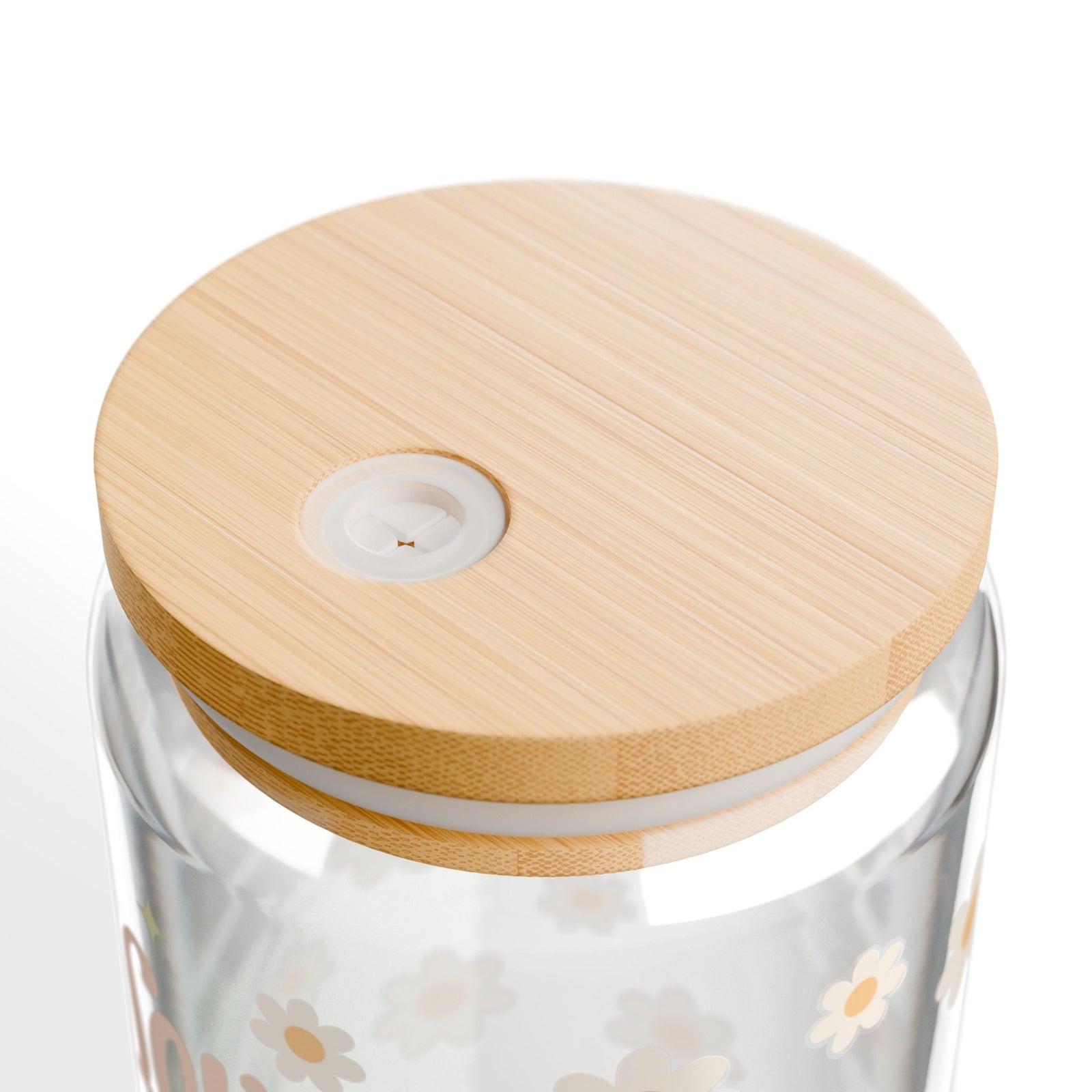Love Like Jesus Daisy Flower Floral Christian Tumbler Sipper Glass 16oz — Reusable Drink Jar with Lid & Straw - Sydney So Sweet