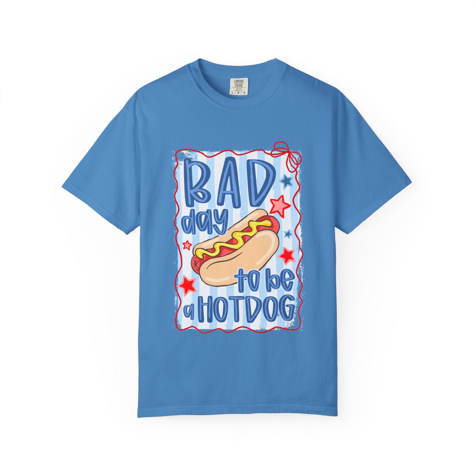 Bad Day to Be a Hotdog T-Shirt Funny Retro Patriotic Graphic Tee