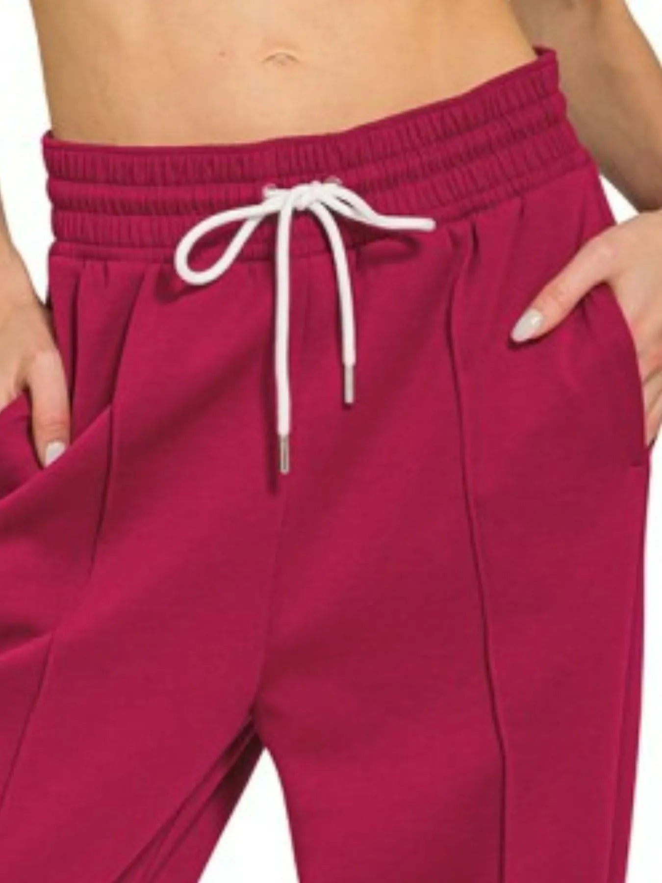 Zenana Drawstring Scuba Sweatpants with Pockets - Sydney So Sweet
