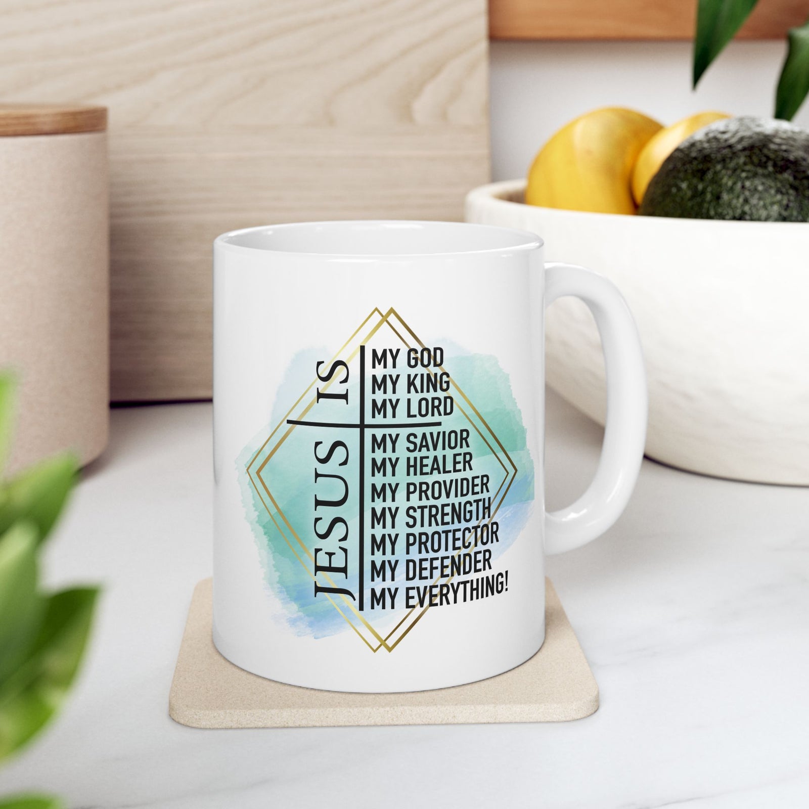Jesus is my Everything Christian Inspirational Ceramic Mug (11oz, 15oz) - Sydney So Sweet