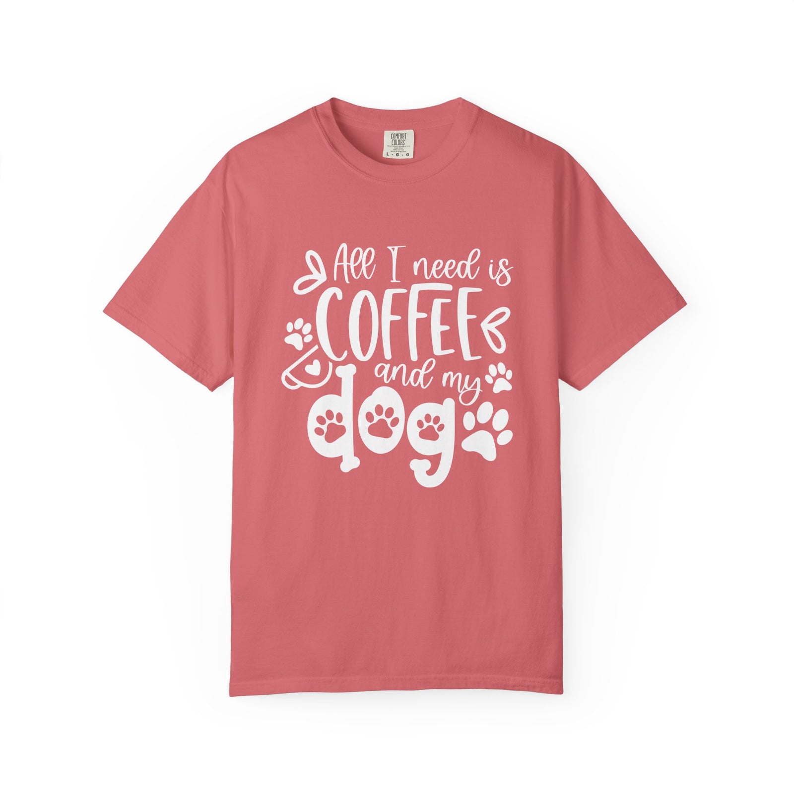 Coffee and My Dog T-Shirt Cute Dog Lover Coffee Graphic Tee