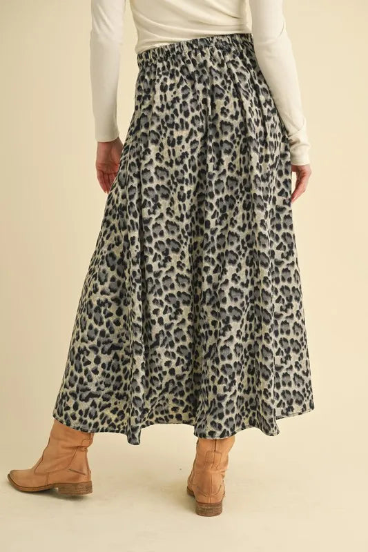 Aemi+Co Leopard Midi Skirt - Sydney So Sweet