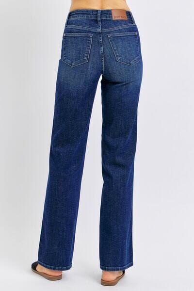 Judy Blue Full Size Tummy Control Straight Jeans Plus Size - Sydney So Sweet