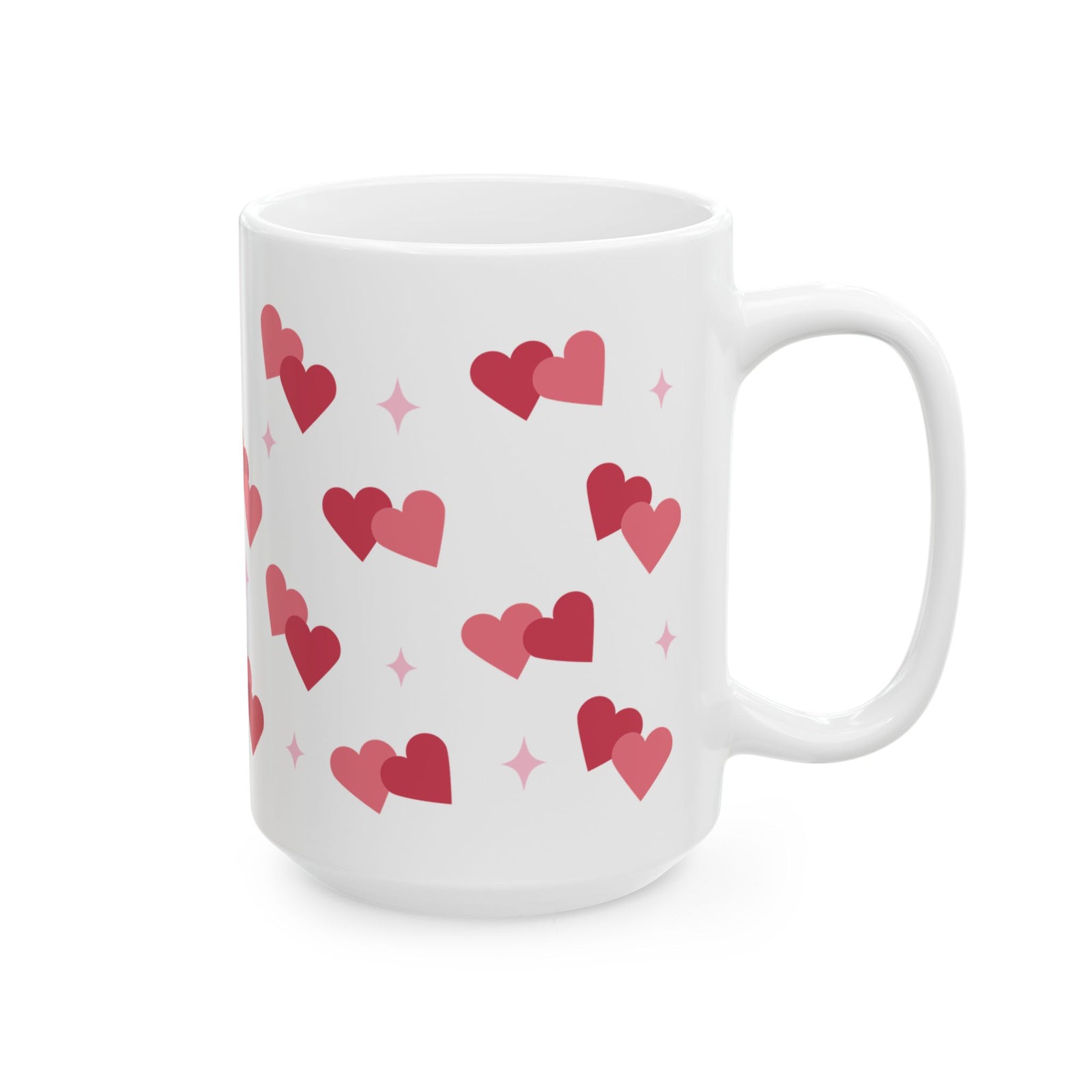 Lovey Dovey Heart Valentine Mug — Cute Valentine’s Day Coffee Cup (11oz & 15oz) - Sydney So Sweet