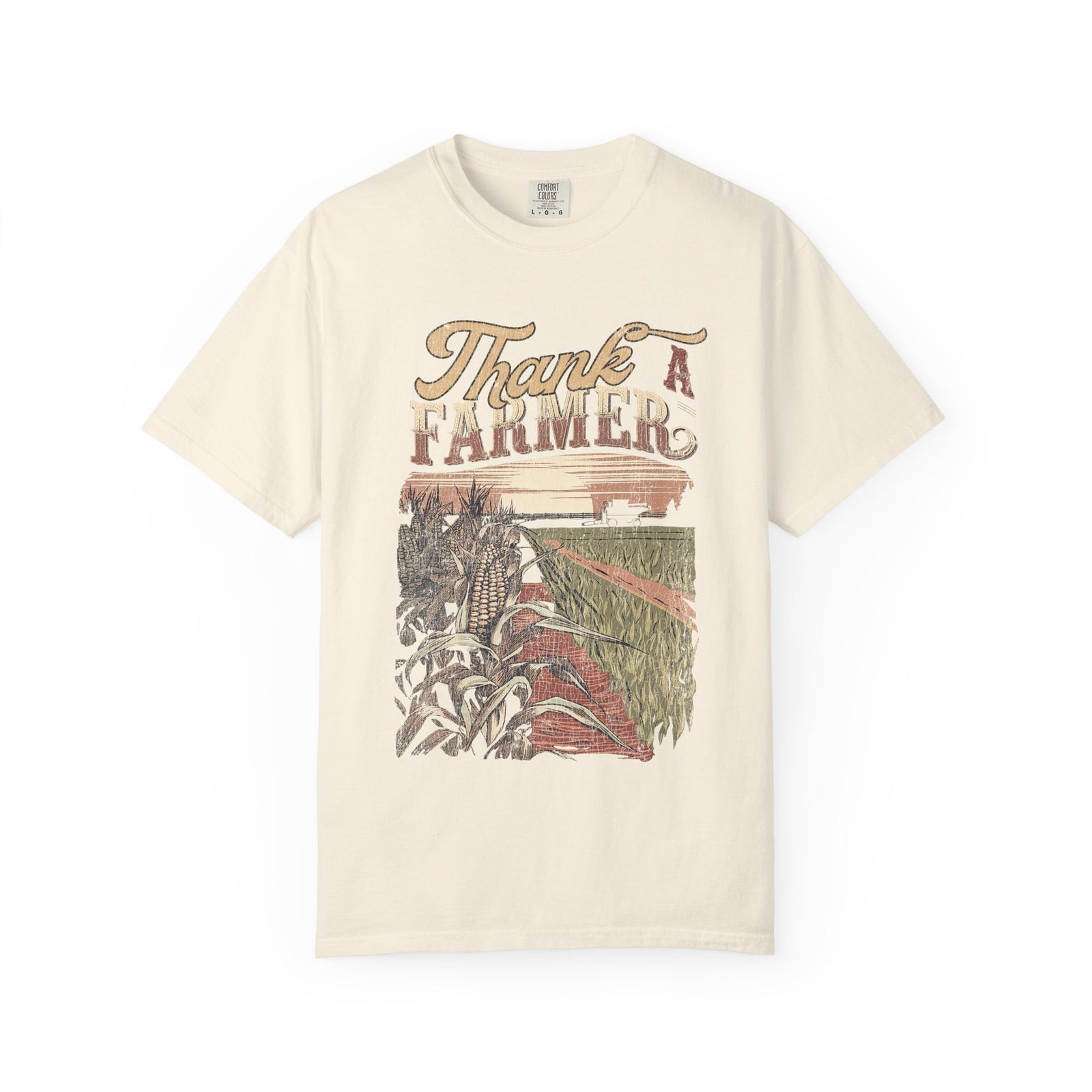 Thank a Farmer T-Shirt Rustic Harvest Vintage Tee