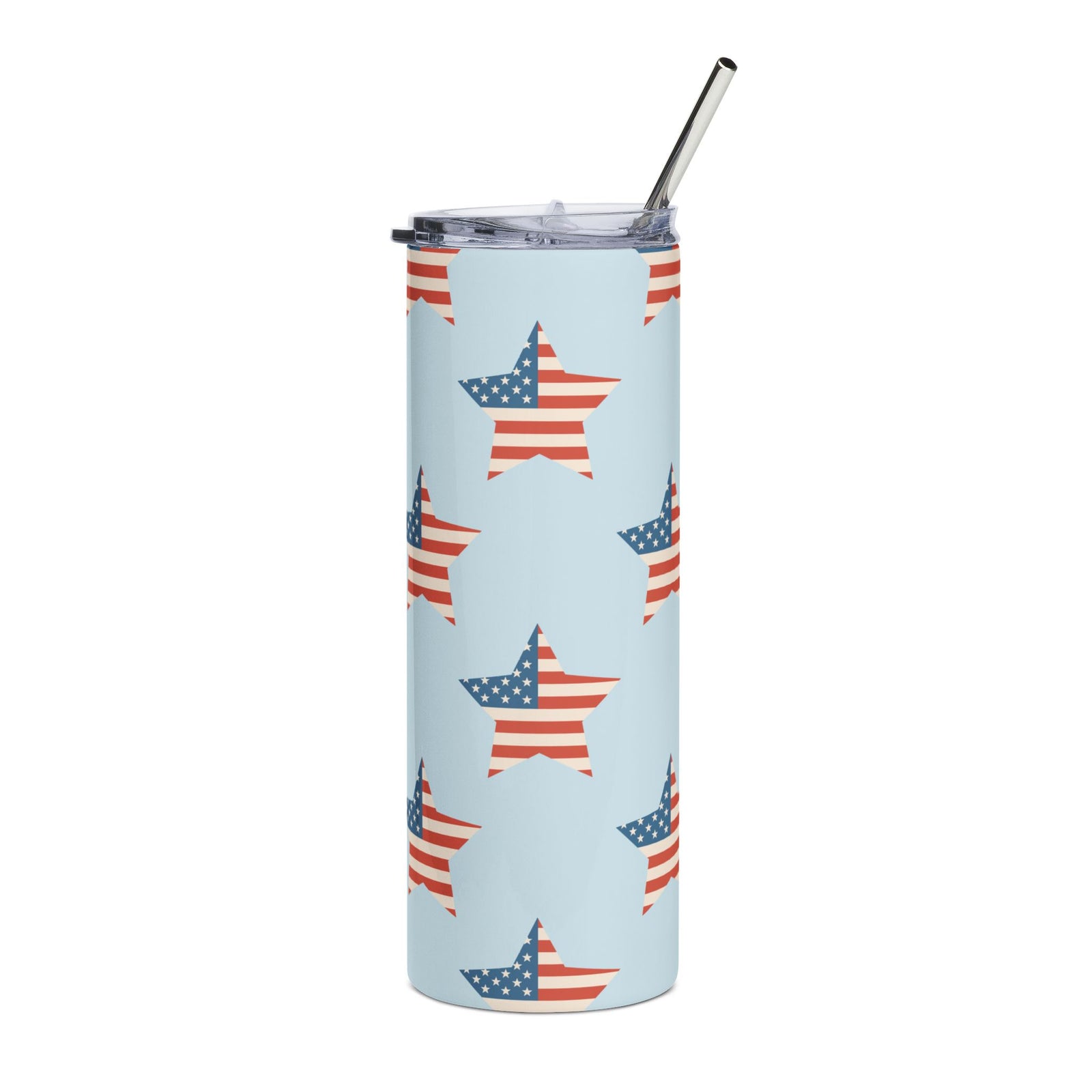 Liberty Stars 20oz Patriotic American Tumbler Stainless Steel Travel Cup