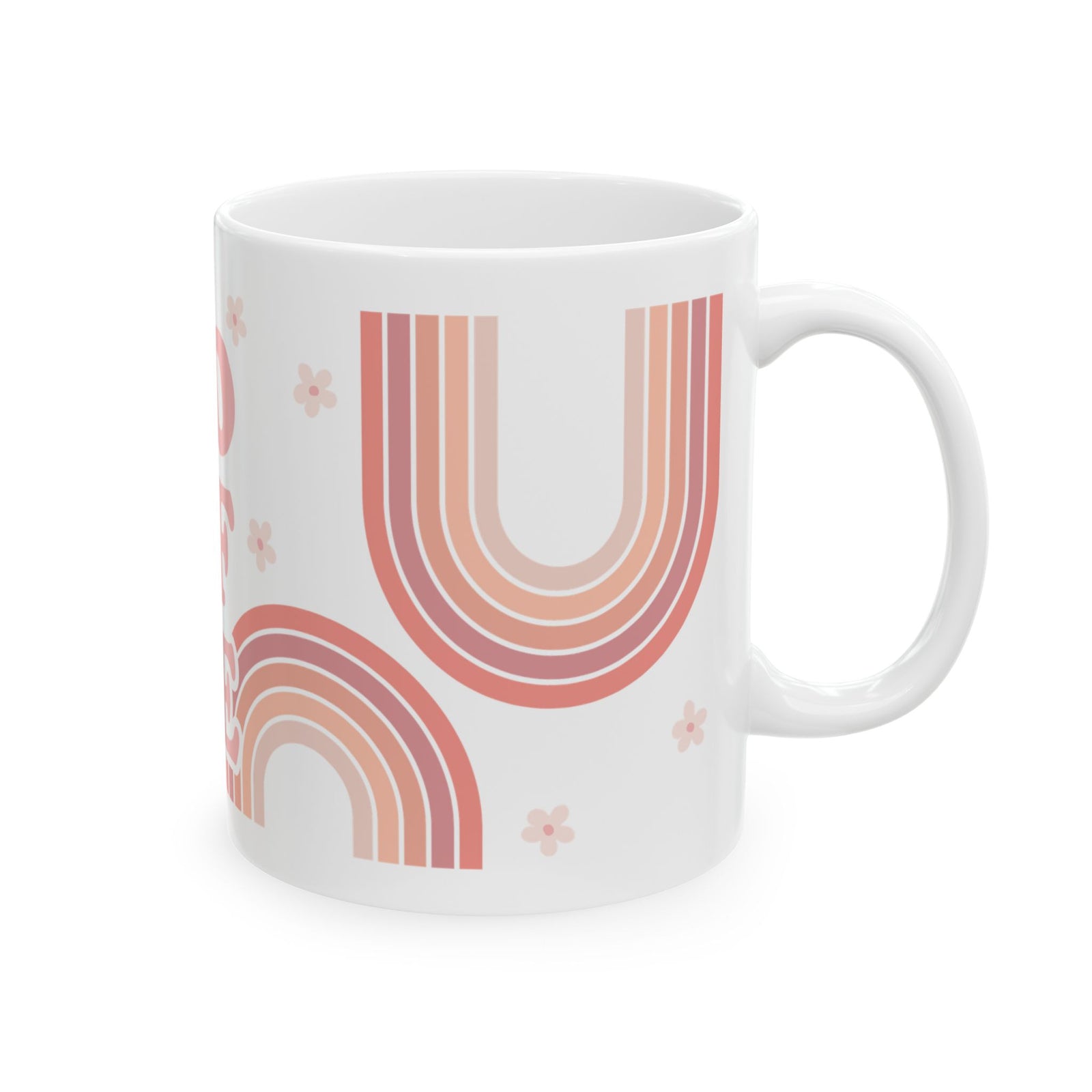 Boho Coffee Cute Ceramic Mug Coffee Cup (11oz & 15oz)