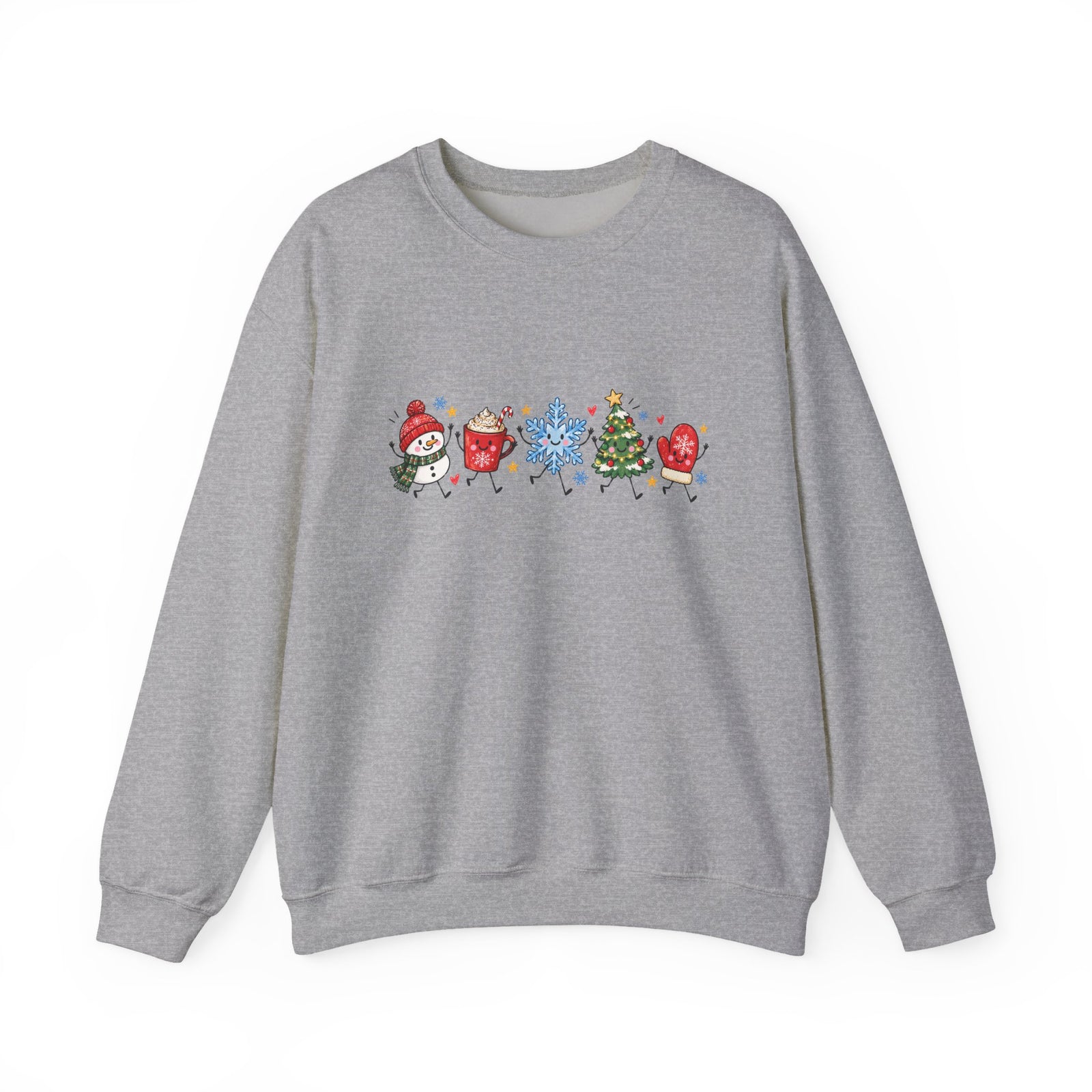 Winter Doodles Christmas Crewneck Women's Sweatshirt