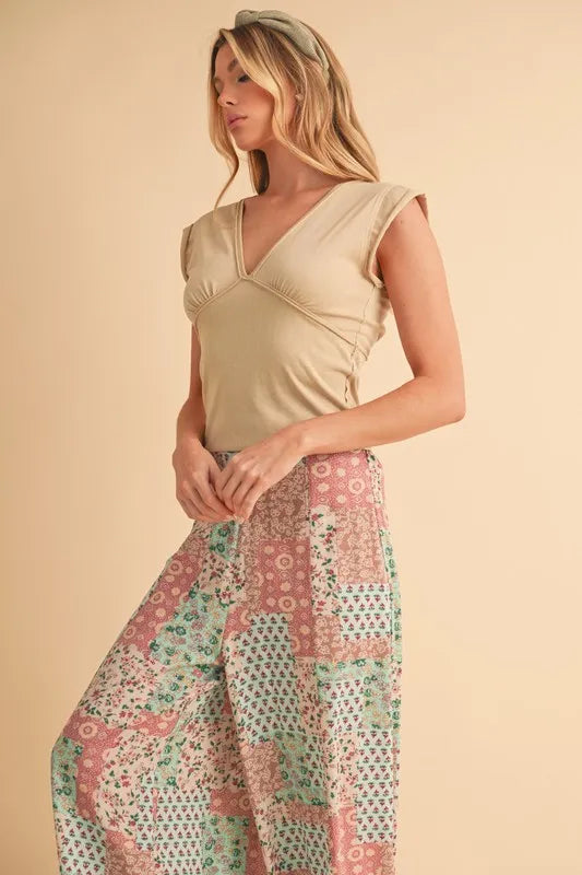 Aemi+Co Printed Wide Leg Pants - Sydney So Sweet