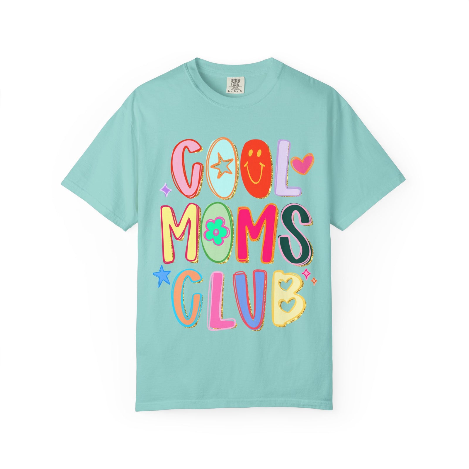 Cool Moms Club T-Shirt Colorful Retro Graphic Tee for Moms