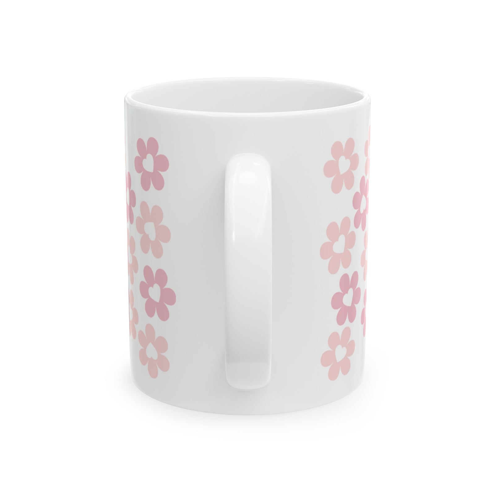 Pink Heart Daisies Mug — Cute Valentine’s Day Coffee Cup (11oz & 15oz) - Sydney So Sweet
