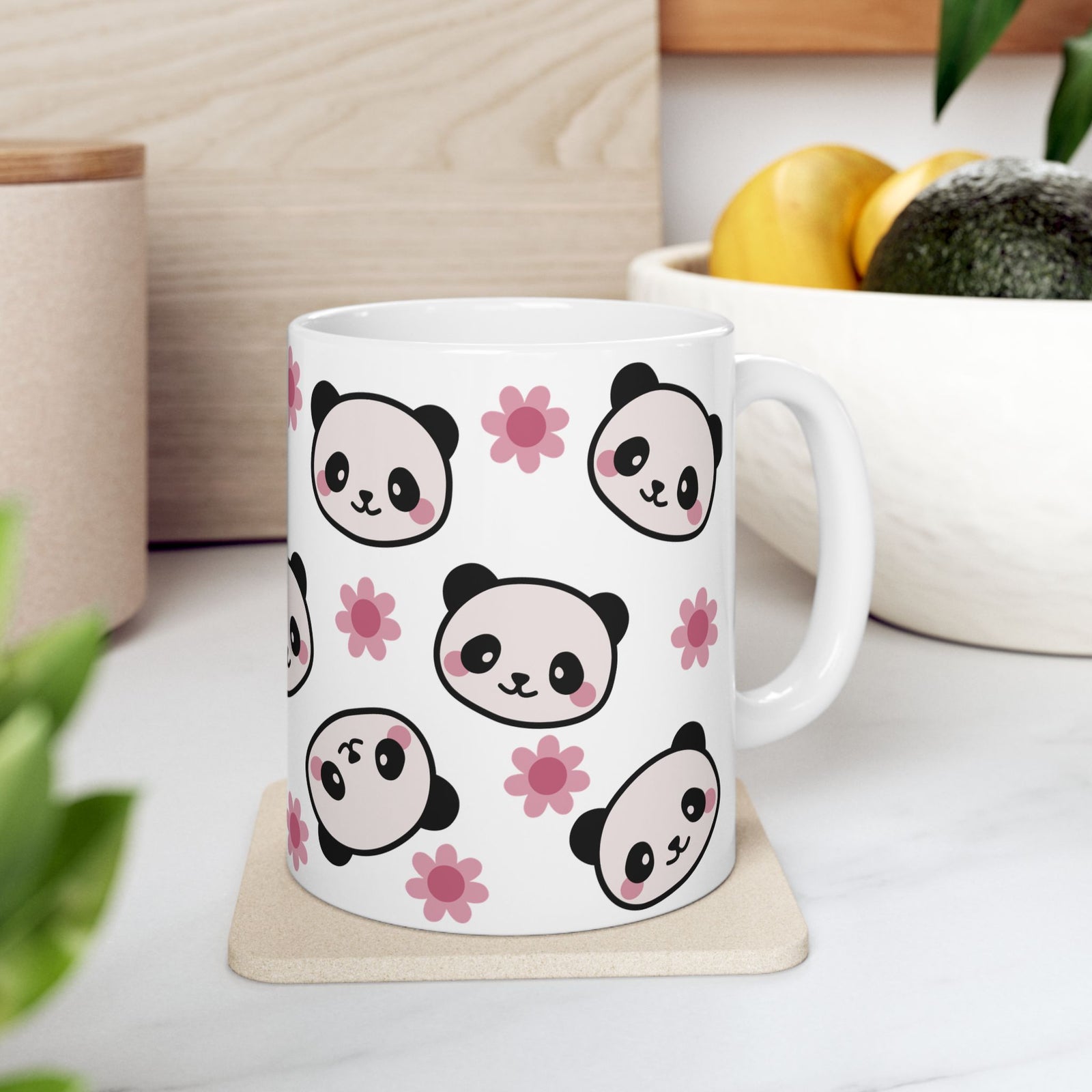 Panda Blossom Cute Kawaii Ceramic Mug Coffee Cup (11oz & 15oz) - Sydney So Sweet