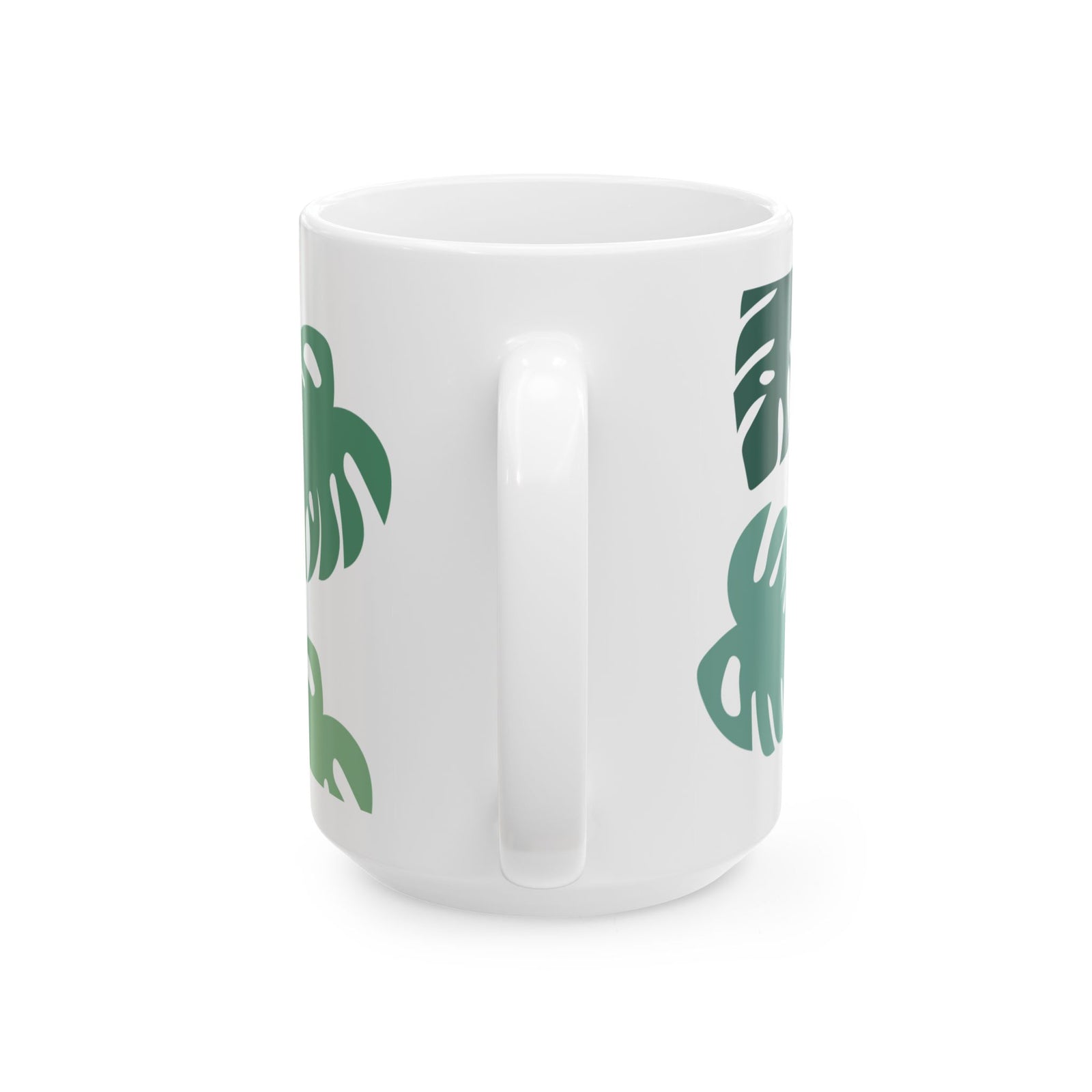 Monstera Leaf Cute Ceramic Mug Coffee Cup (11oz & 15oz)
