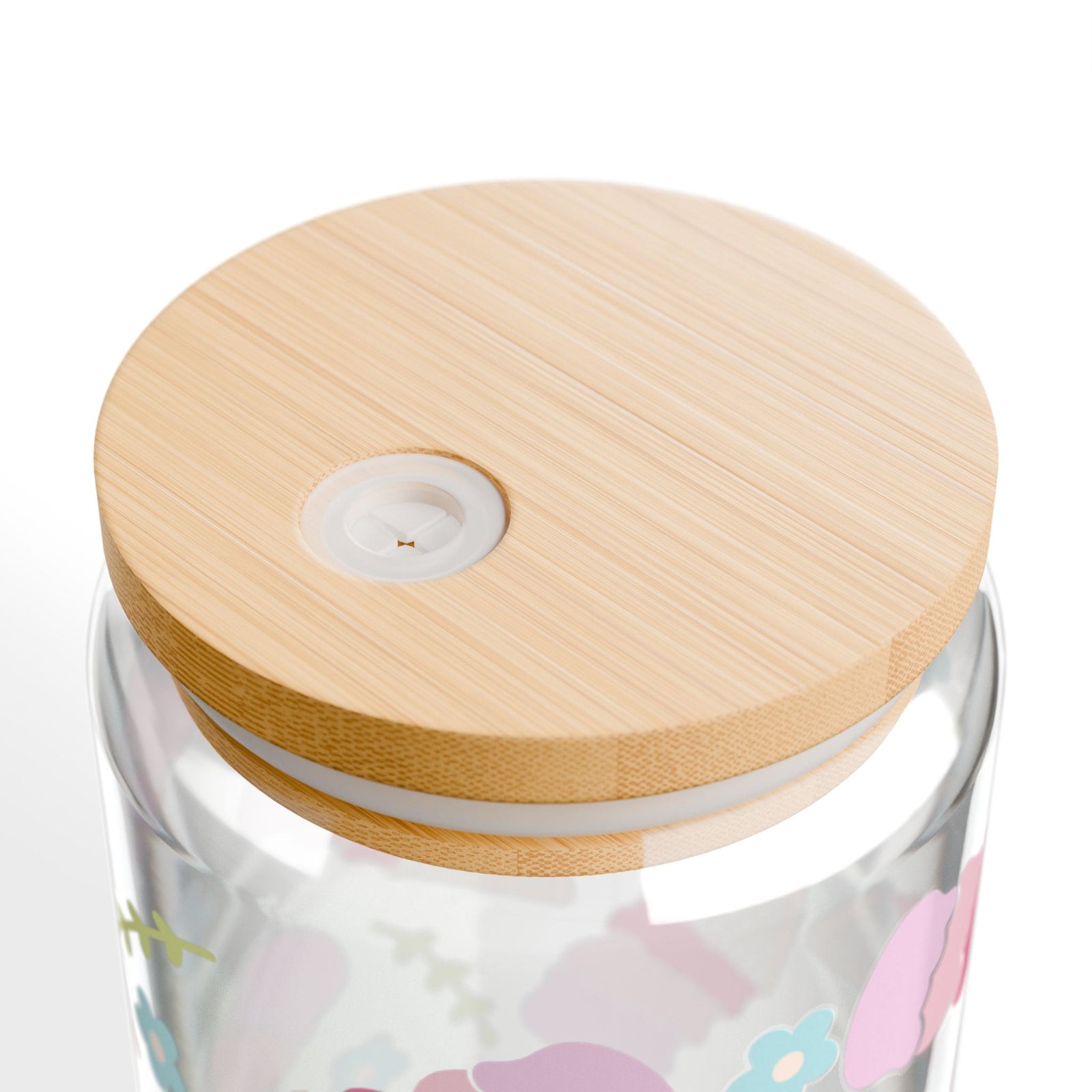 Ice Cream Cones Tumbler Sipper Glass 16oz — Reusable Drink Jar with Lid & Straw