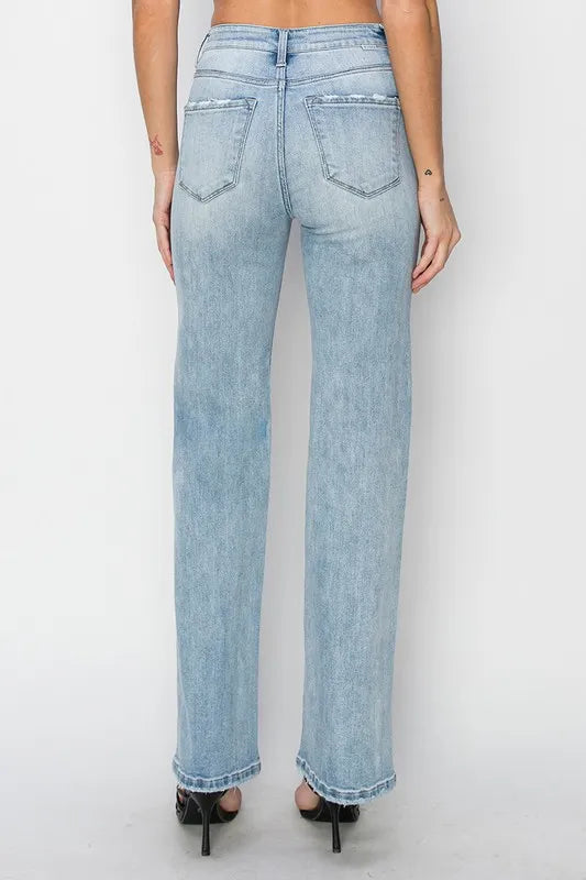 RISEN Full Size High Rise Straight Jeans Plus Size - Sydney So Sweet
