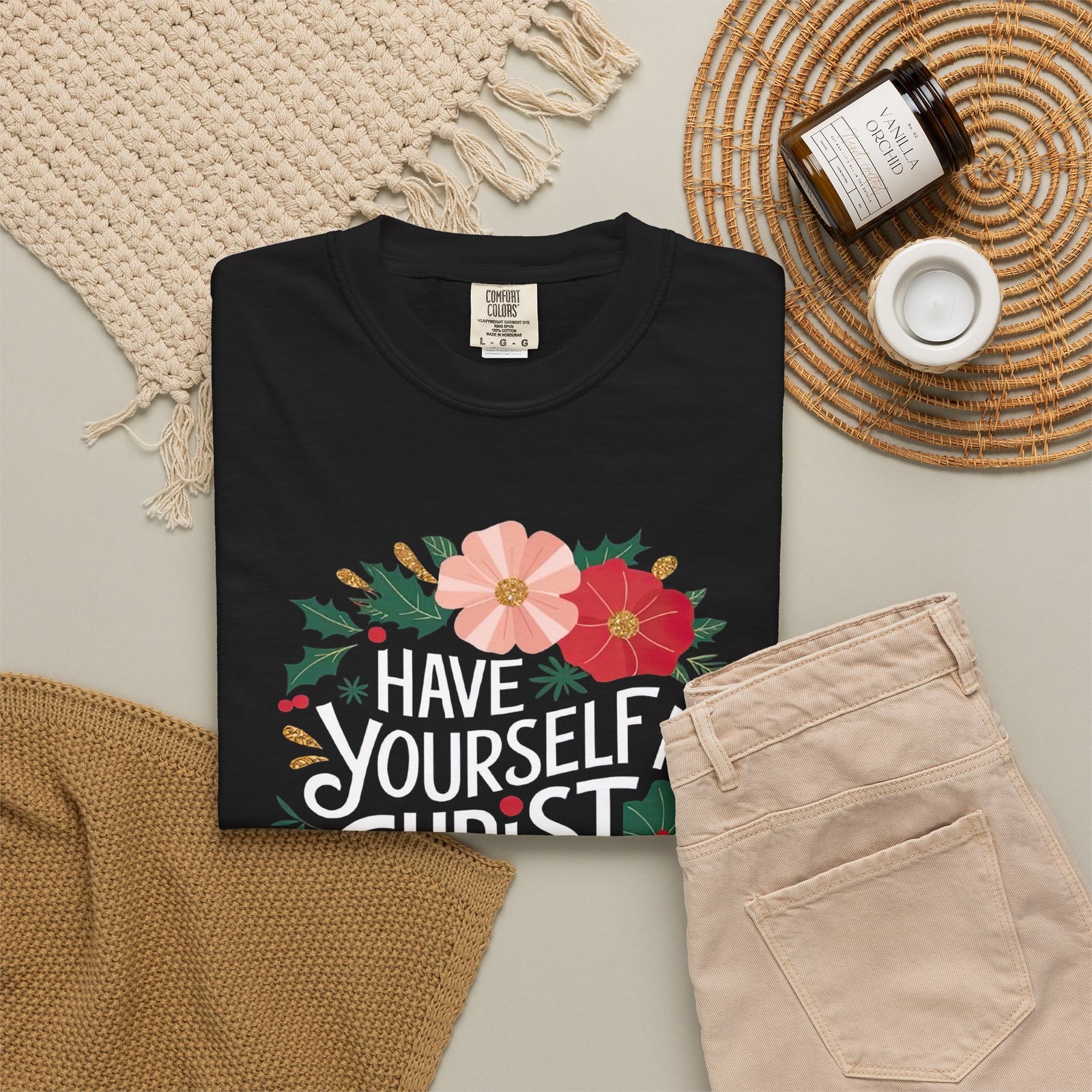 Have Yourself a Christ Filled Christmas T-Shirt Christian Graphic Tee
