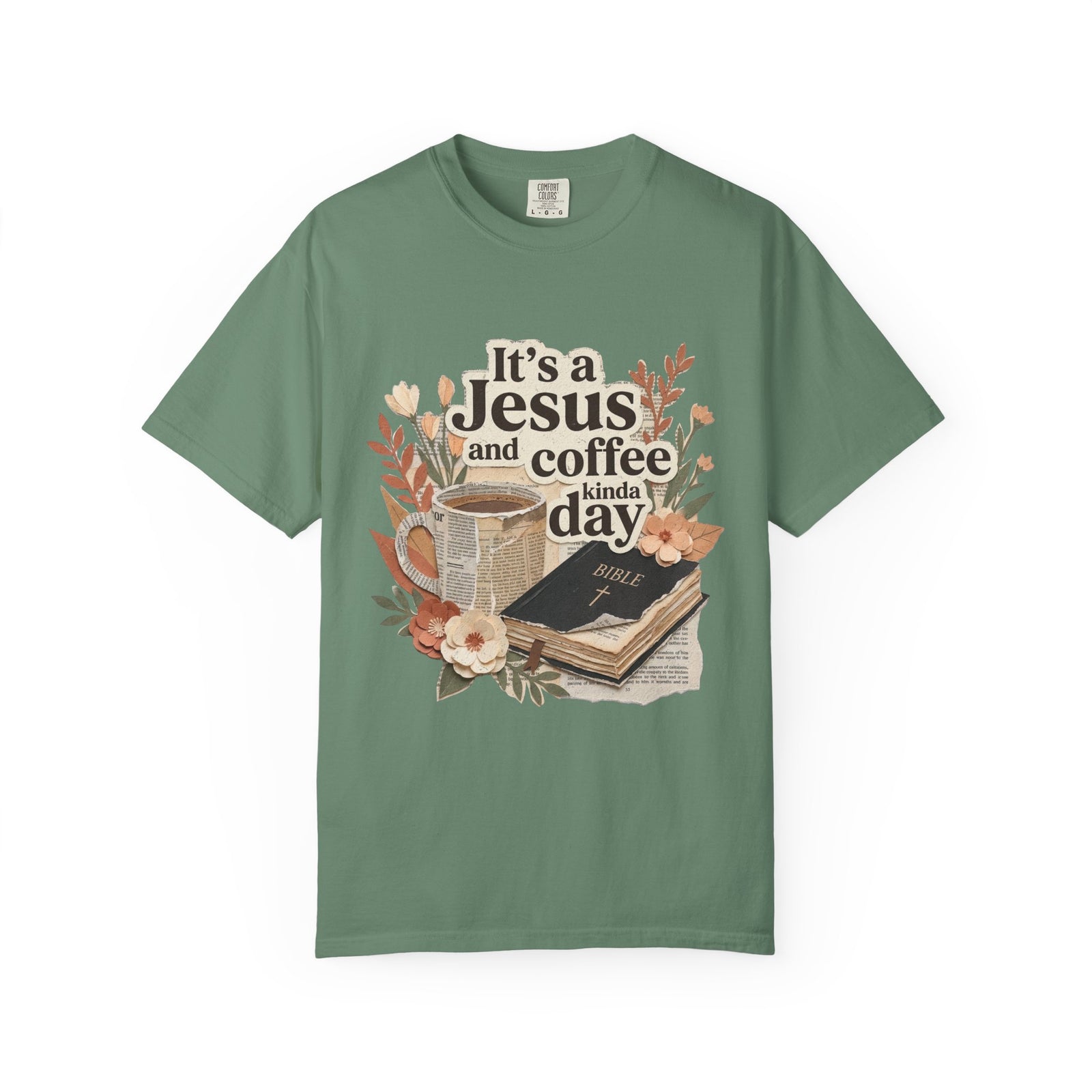 Jesus & Coffee Day T-Shirt Faith, Bible & Cozy Coffee Graphic Tee
