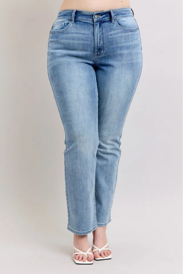 Judy Blue Plus Size High Waist Dad Jeans - Sydney So Sweet