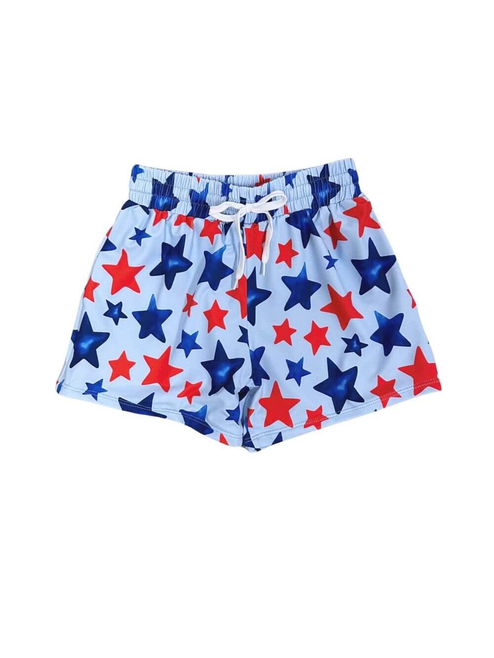 All-American Waves Boys Star Print Swim Shorts - Sydney So Sweet